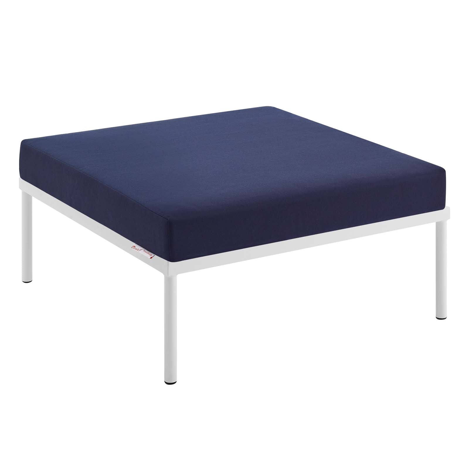 Modway Outdoor Conversation Sets - Harmony 10-Piece Sunbrella 152" Outdoor Patio Sectional Sofa Set White Navy