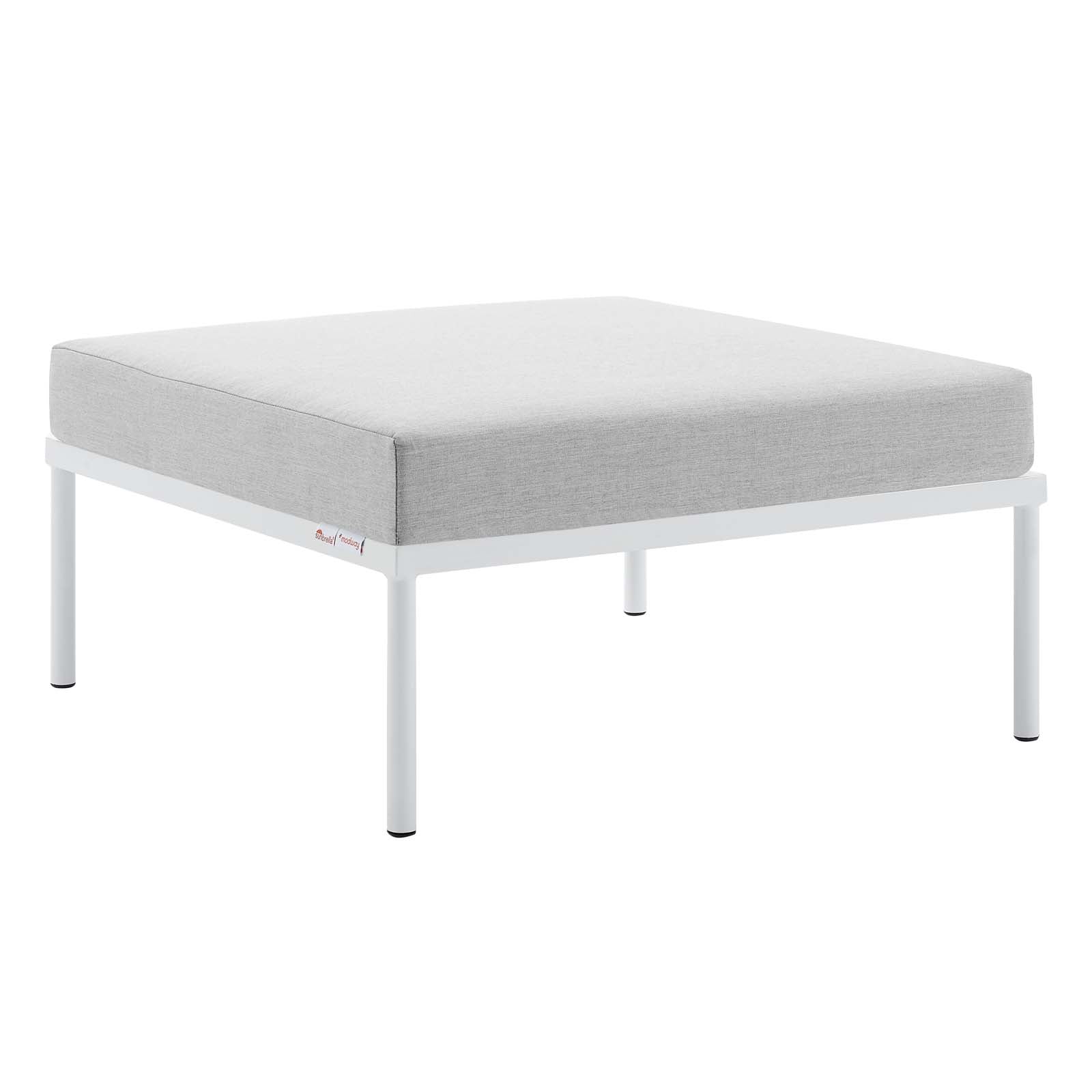 Modway Outdoor Conversation Sets - Harmony 10 Piece Sunbrella Outdoor Patio Aluminum Sectional Sofa Set Gray