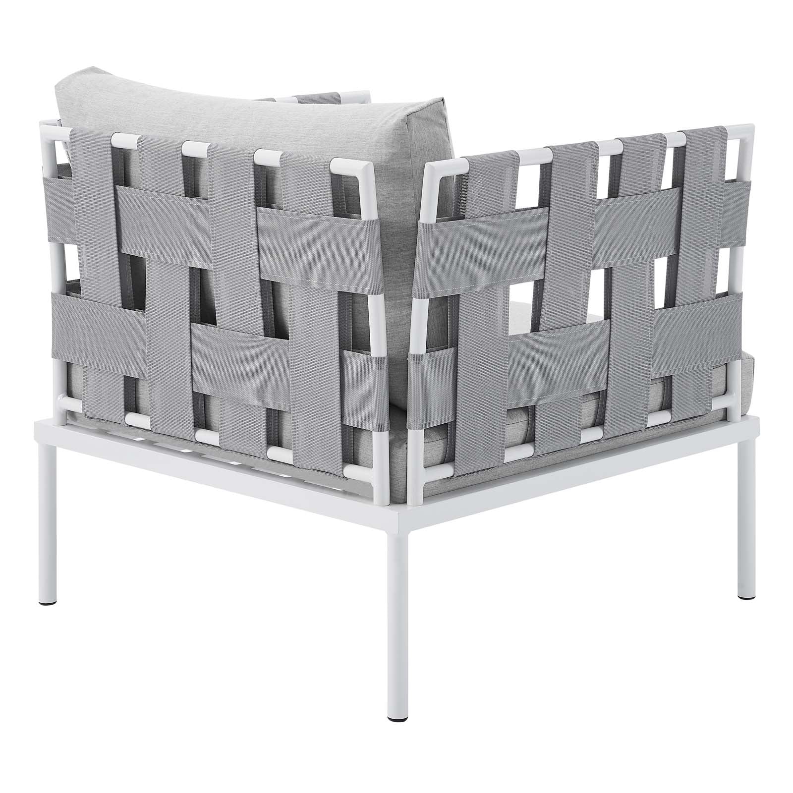 Modway Outdoor Conversation Sets - Harmony 10 Piece Sunbrella Outdoor Patio Aluminum Sectional Sofa Set Gray