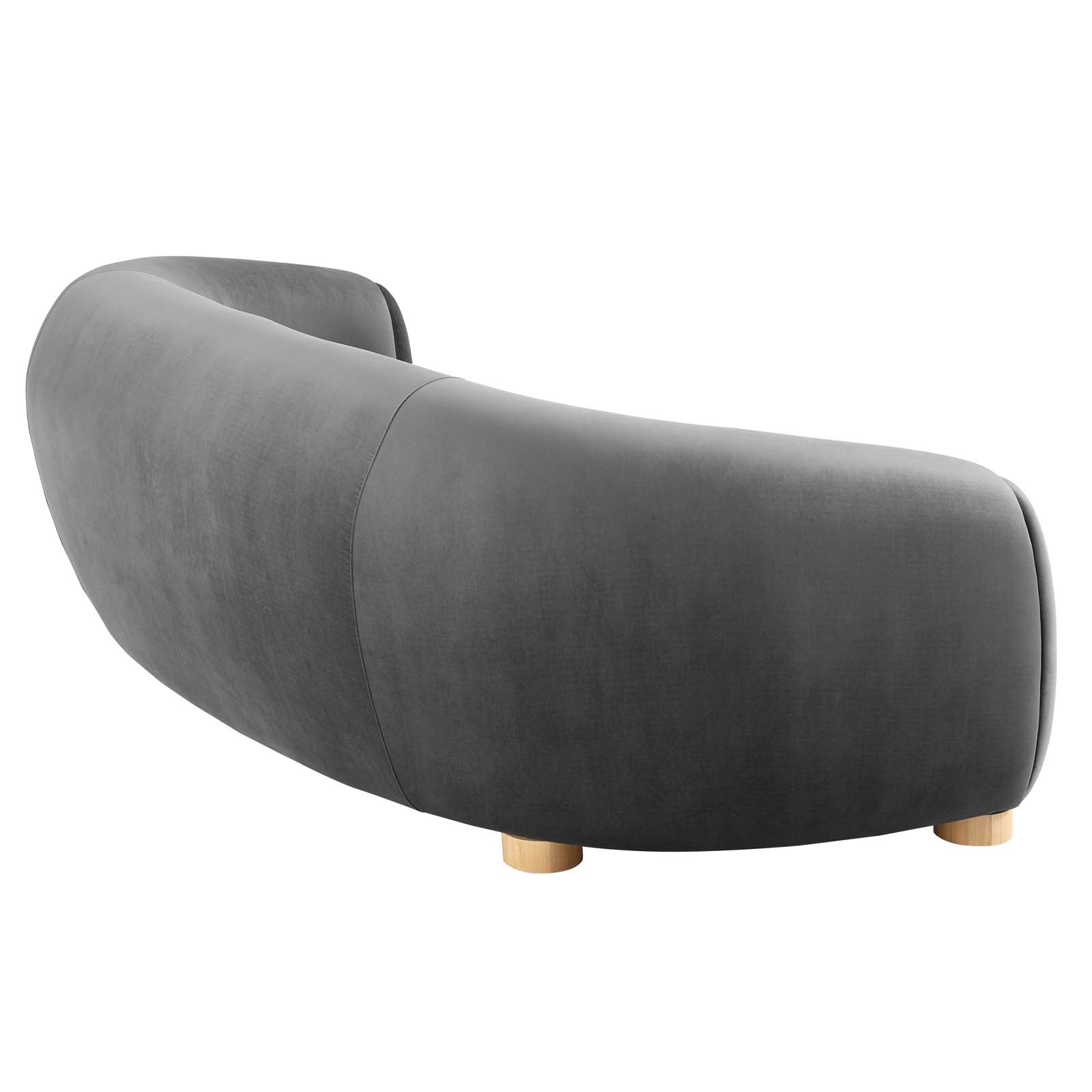 Modway Sofas & Couches - Abundant Performance Velvet Sofa Charcoal