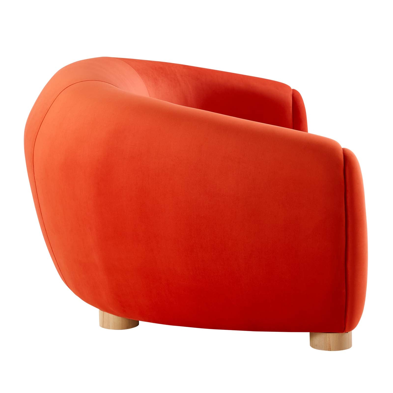 Modway Sofas & Couches - Abundant Performance Velvet Sofa Orange