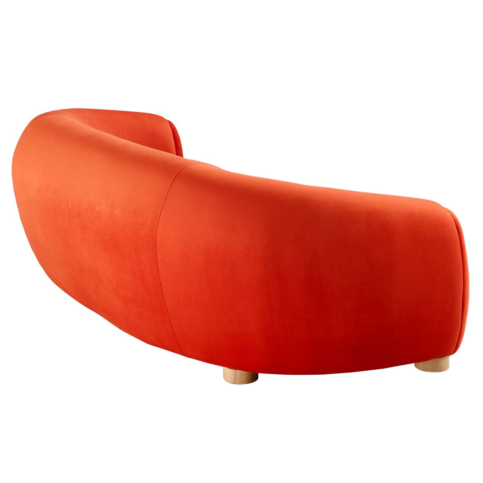 Modway Sofas & Couches - Abundant Performance Velvet Sofa Orange