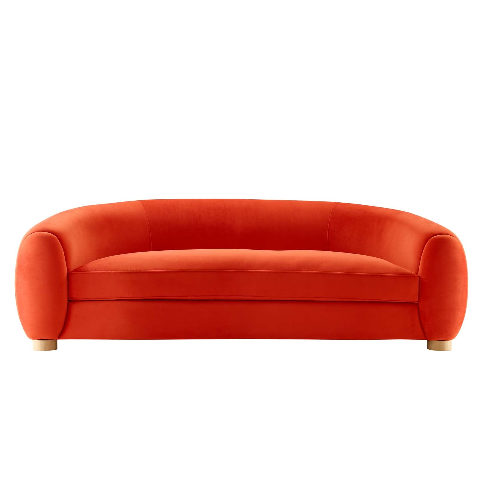 Modway Sofas & Couches - Abundant Performance Velvet Sofa Orange