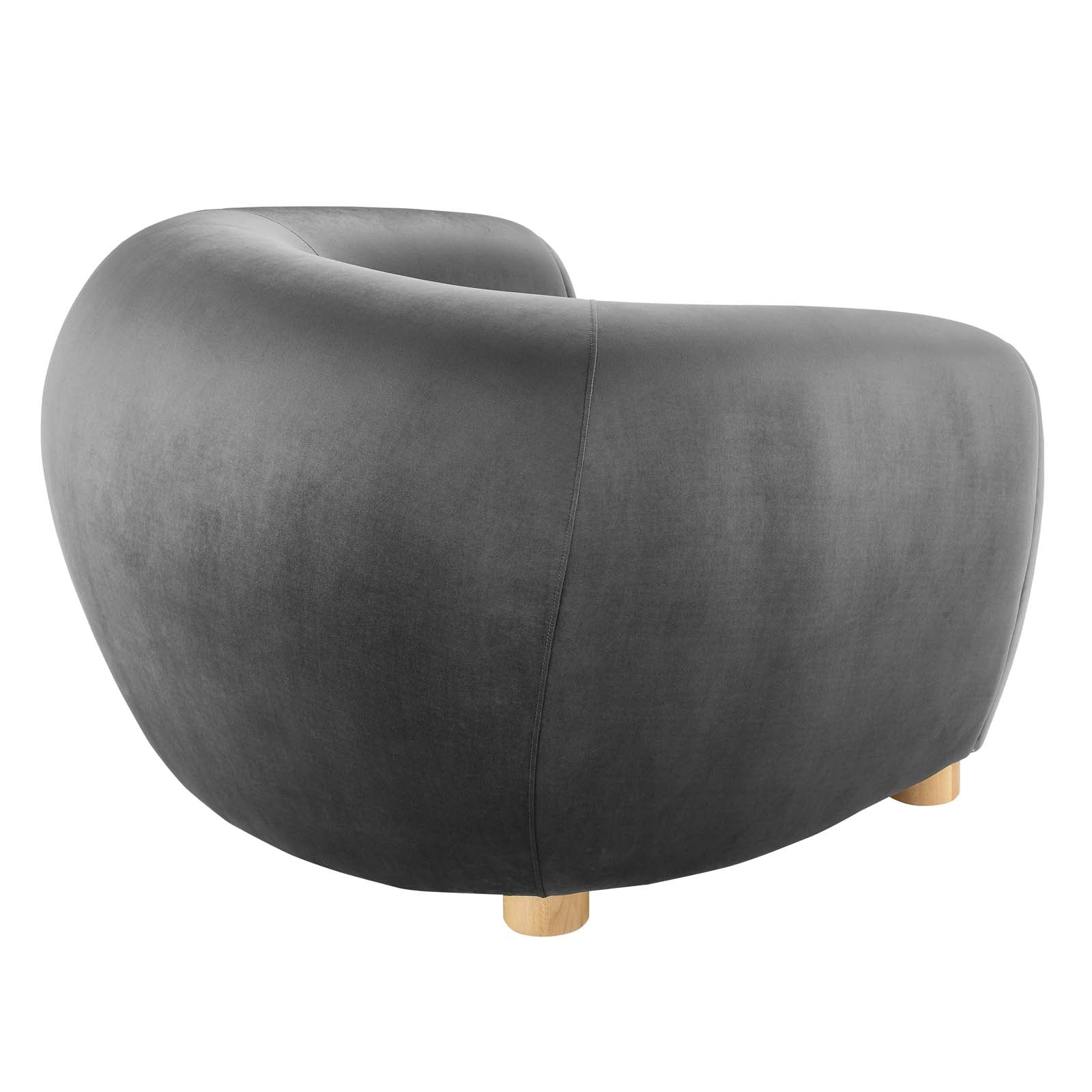 Modway Accent Chairs - Abundant Performance Velvet Armchair Charcoal