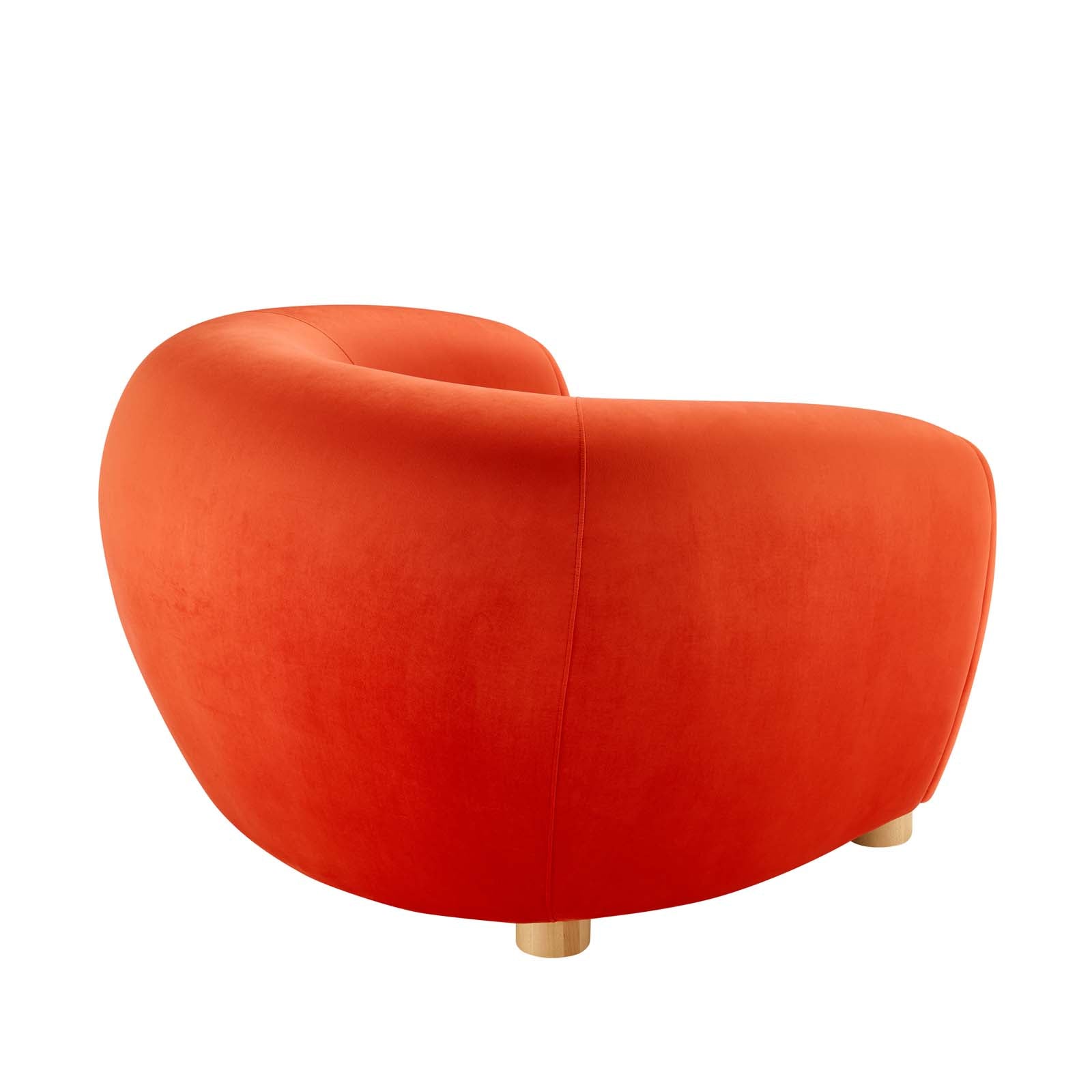 Modway Accent Chairs - Abundant Performance Velvet Armchair Orange