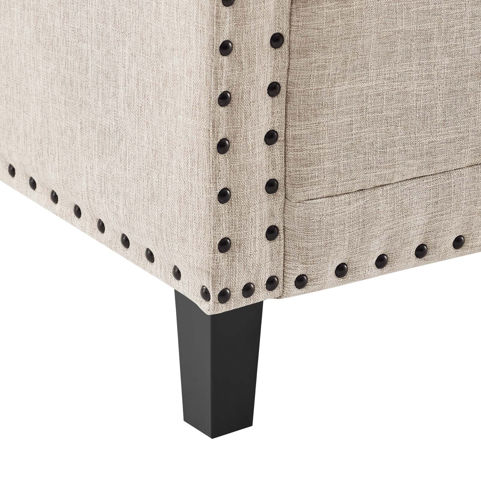 Modway Sofas & Couches - Ashton Upholstered Fabric Sofa Beige