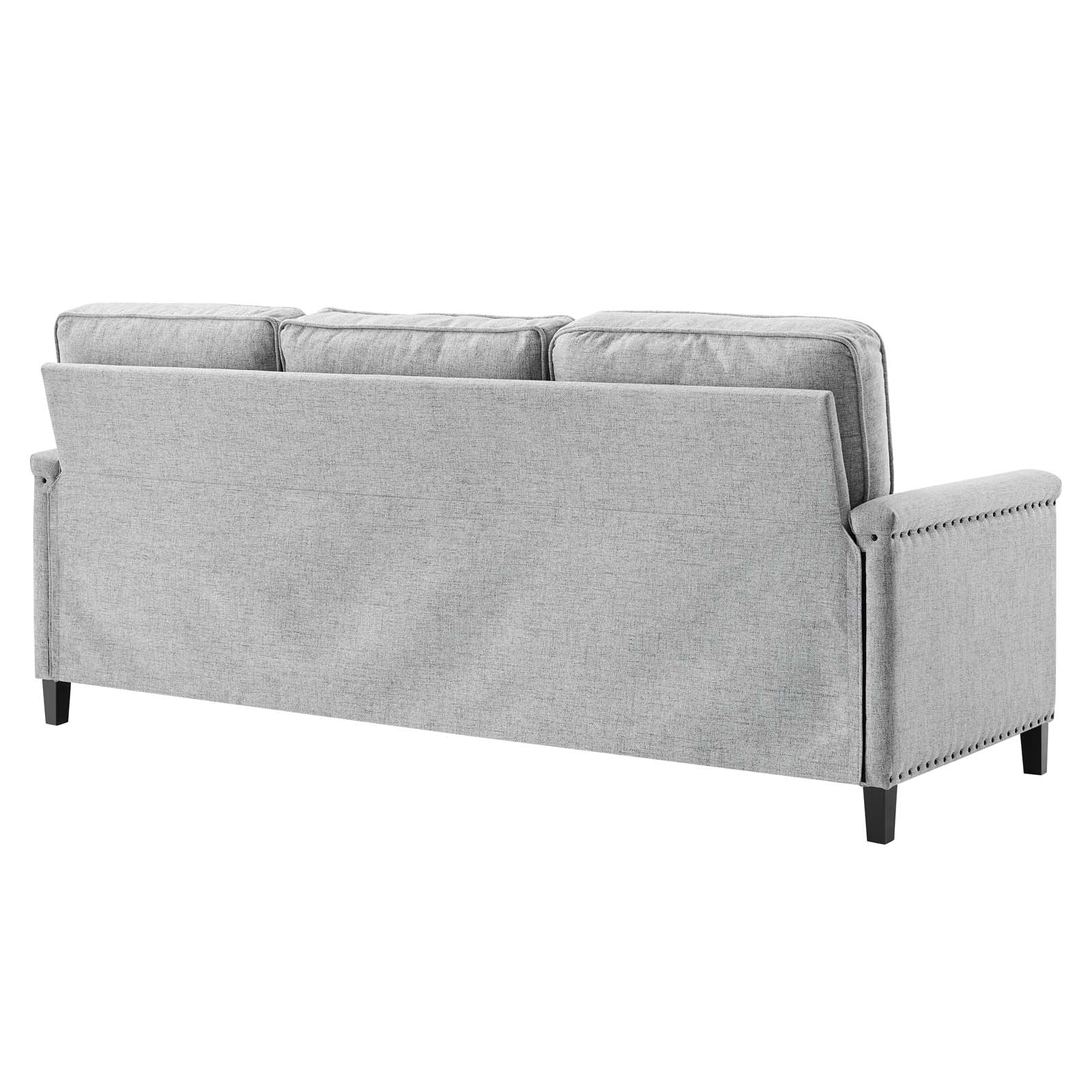 Modway Sofas & Couches - Ashton Upholstered Fabric Sofa Light Gray