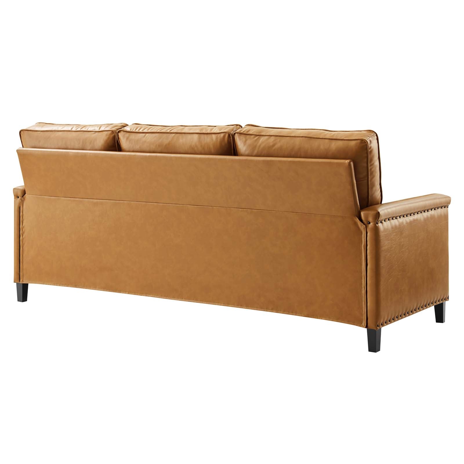 Modway Sofas & Couches - Ashton Vegan Leather Sofa Tan