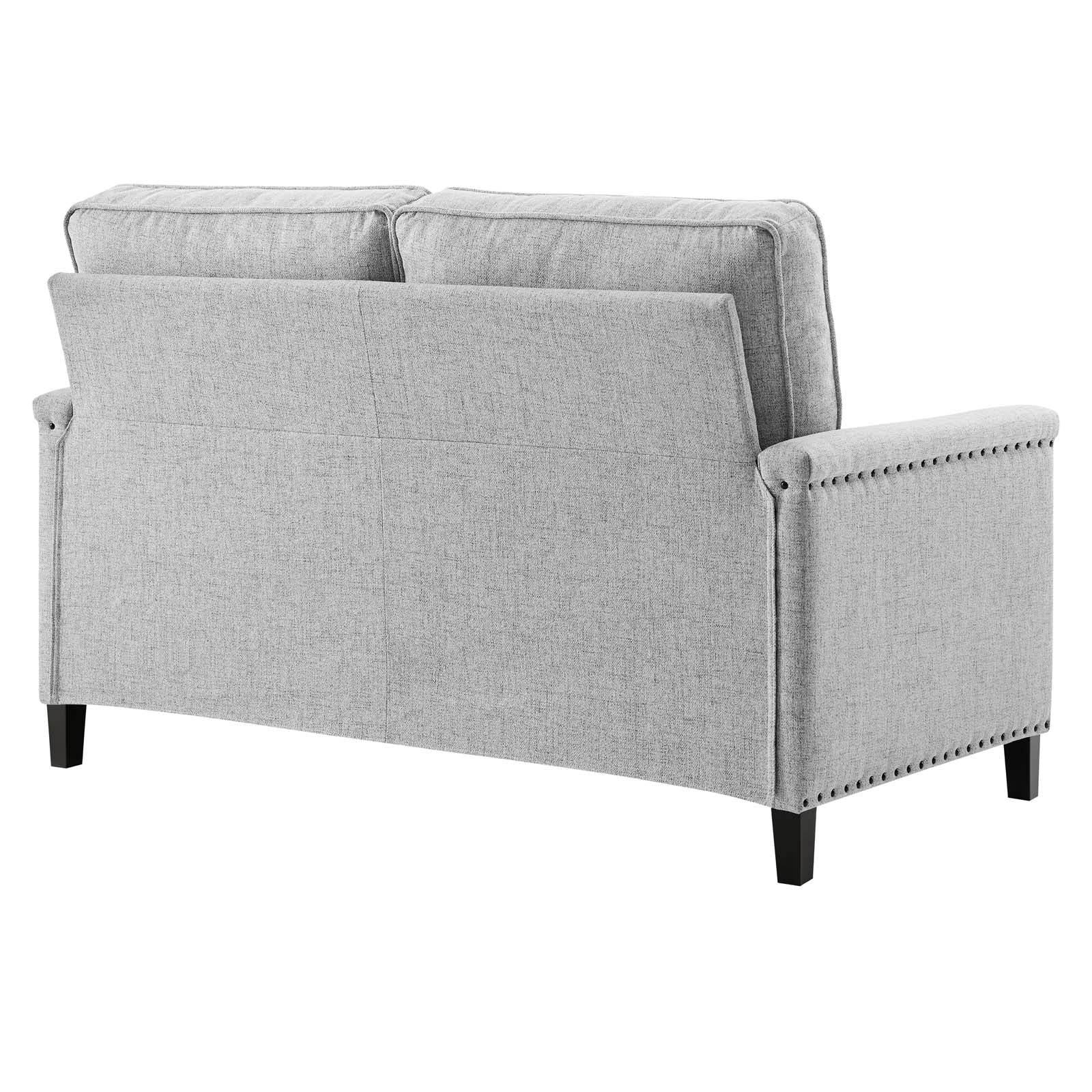 Modway Loveseats - Ashton Upholstered Fabric Loveseat Light Gray