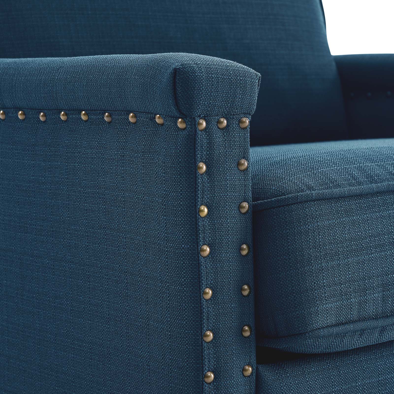 Modway Accent Chairs - Ashton Upholstered Fabric Armchair Azure