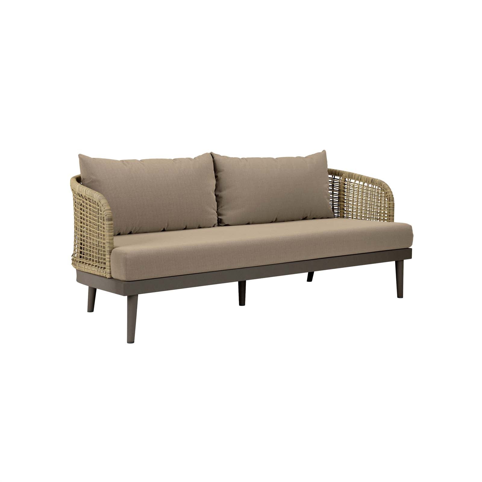 Modway Outdoor Sofas - Meadow Outdoor Patio Sofa Natural Taupe