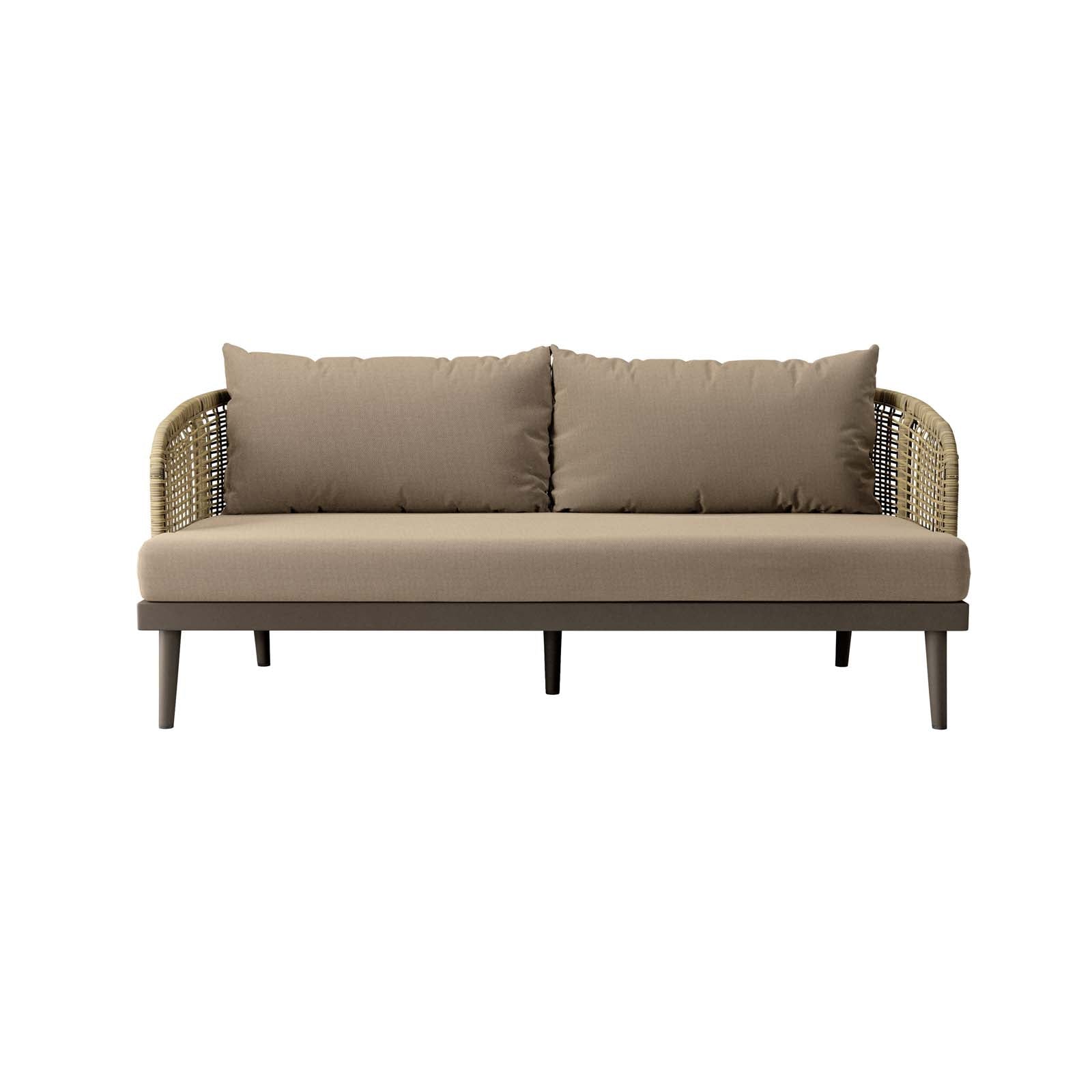 Modway Outdoor Sofas - Meadow Outdoor Patio Sofa Natural Taupe