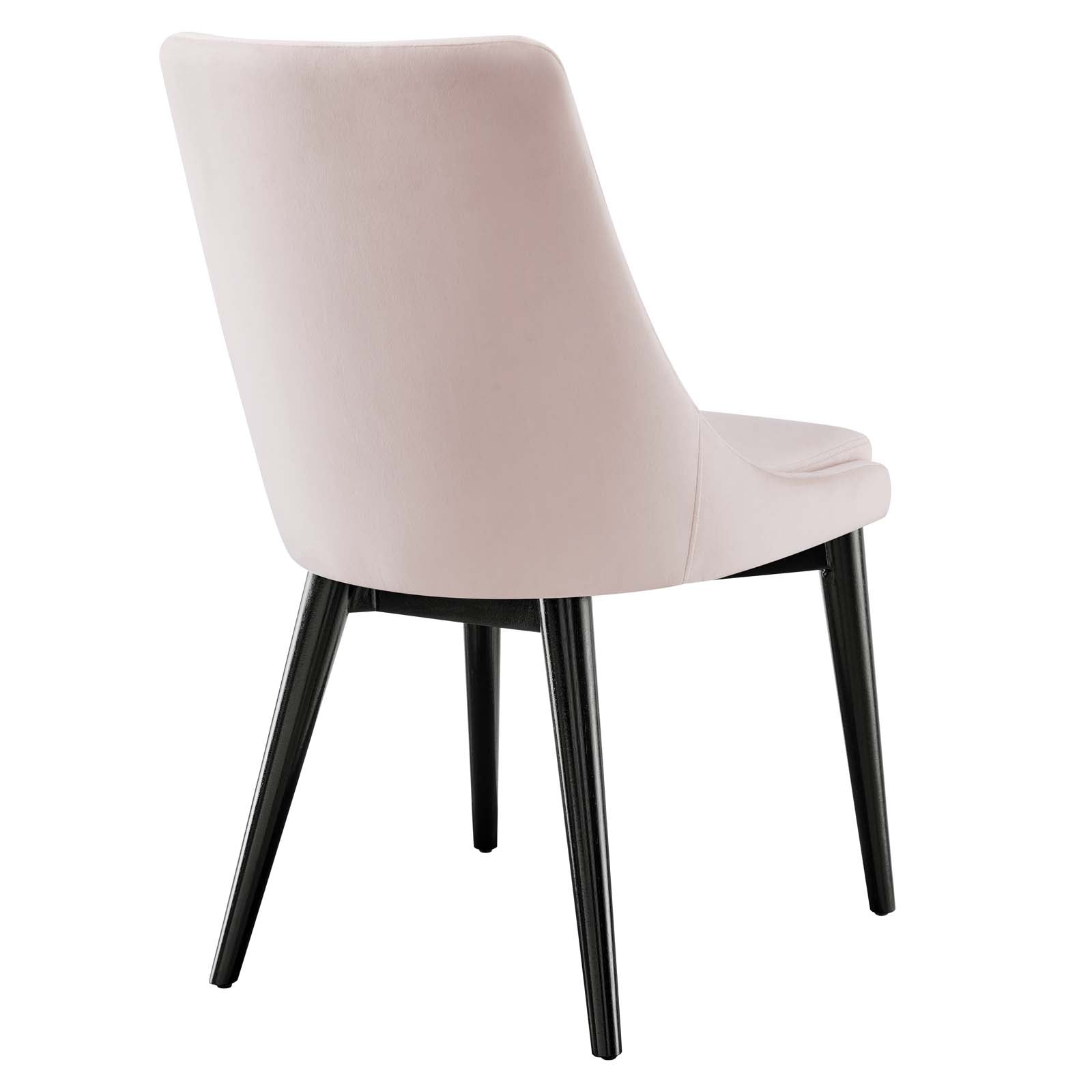 Modway Dining Chairs - Viscount Performance Velvet Dining Chair Pink