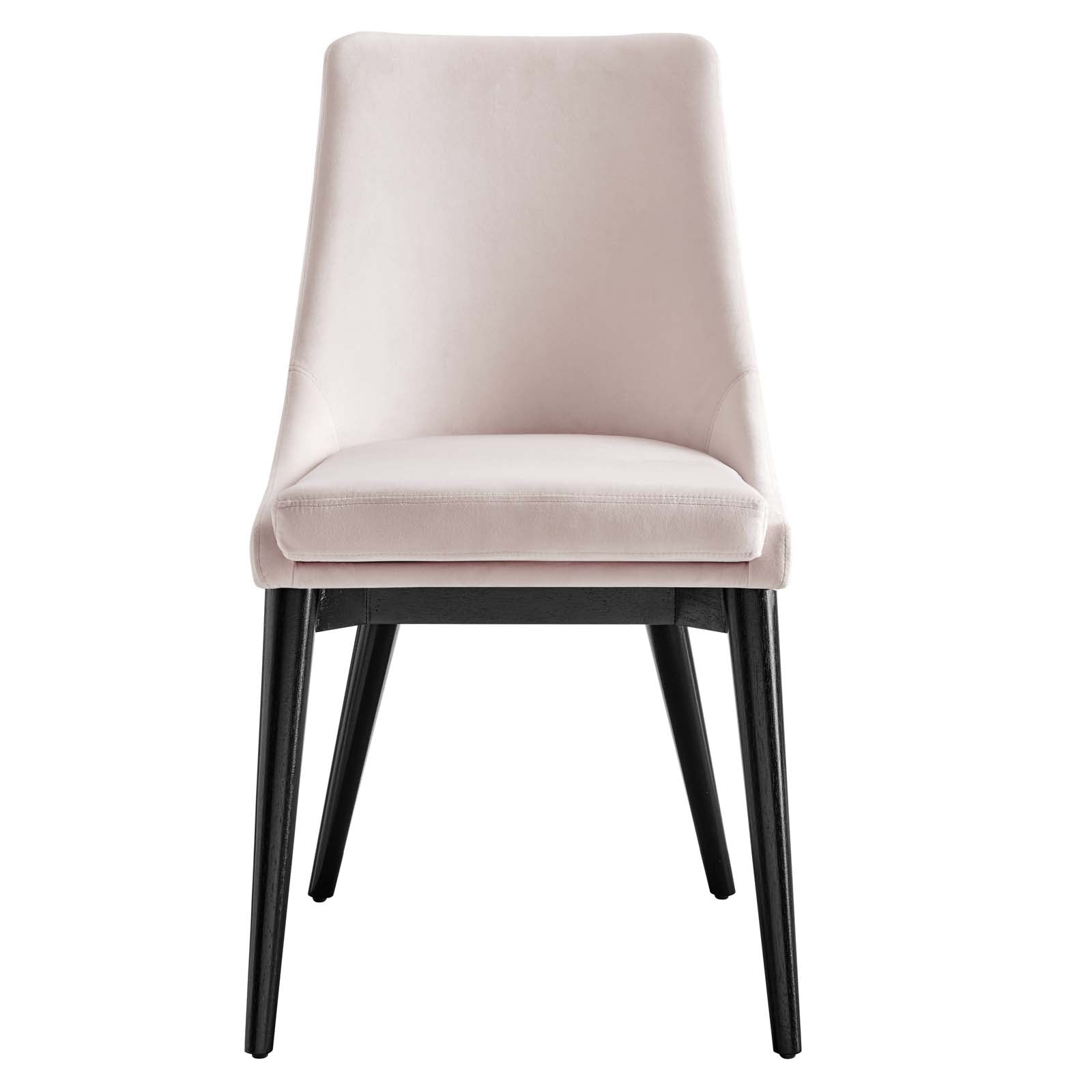 Modway Dining Chairs - Viscount Performance Velvet Dining Chair Pink