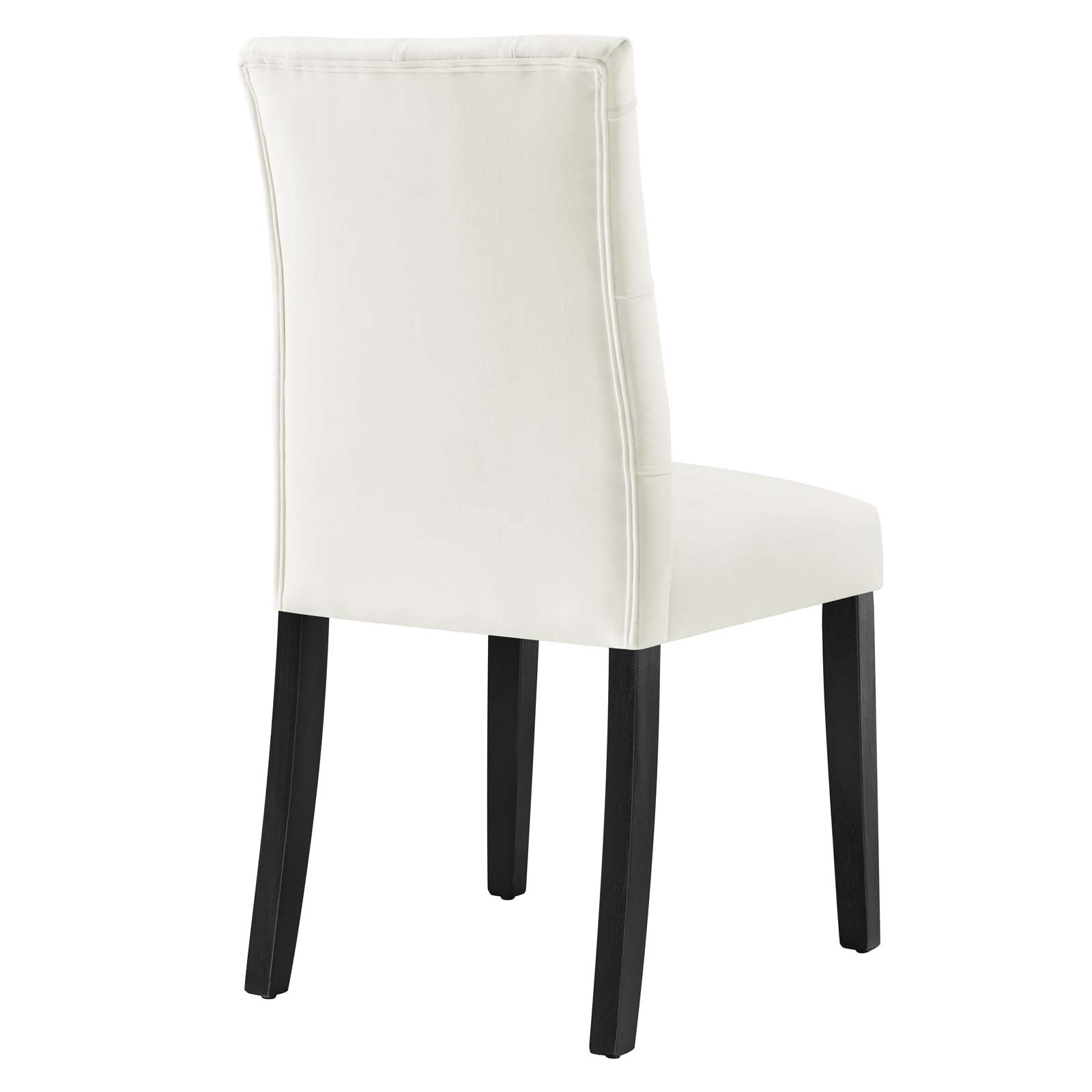 Modway Dining Chairs - Duchess-Performance-Velvet-Dining-Chairs---Set-of-2-White