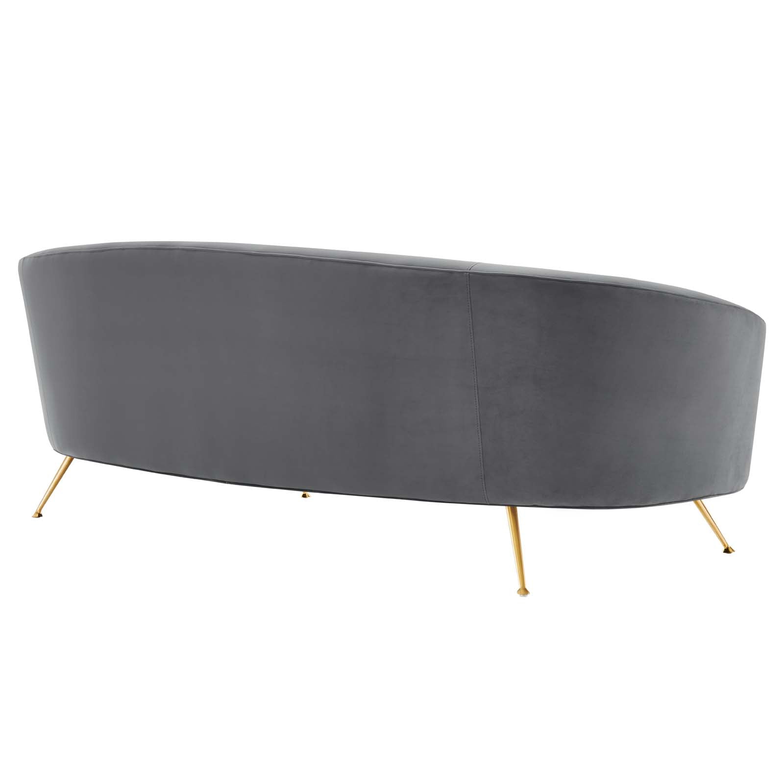 Modway Sofas & Couches - Marchesa Upholstered Performance Velvet Sofa Gray
