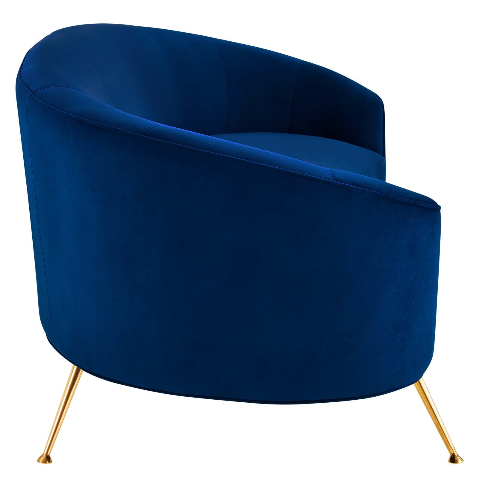 Modway Sofas & Couches - Marchesa Upholstered Performance Velvet Sofa Navy
