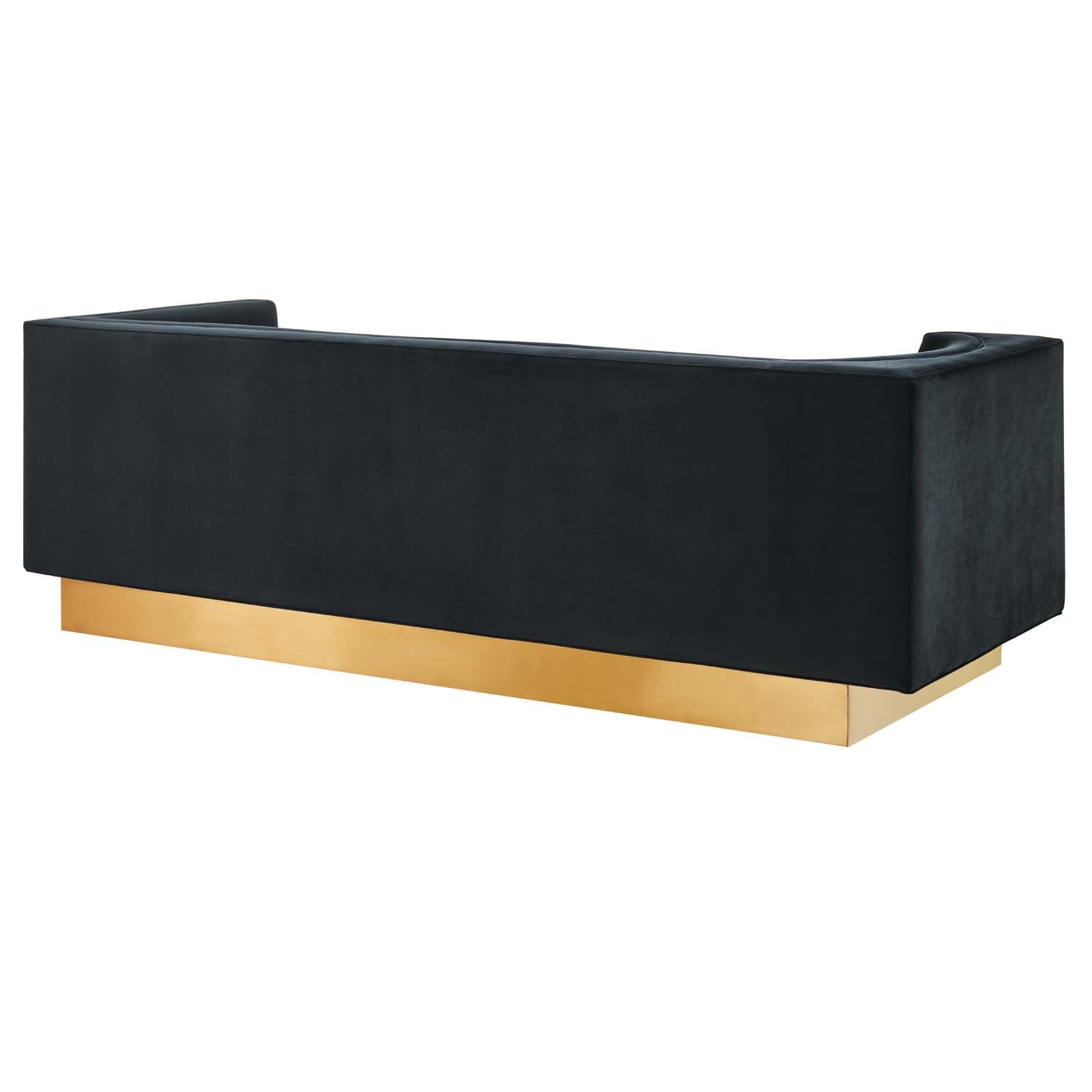 Modway Sofas & Couches - Eminence Upholstered Performance Velvet Sofa Black