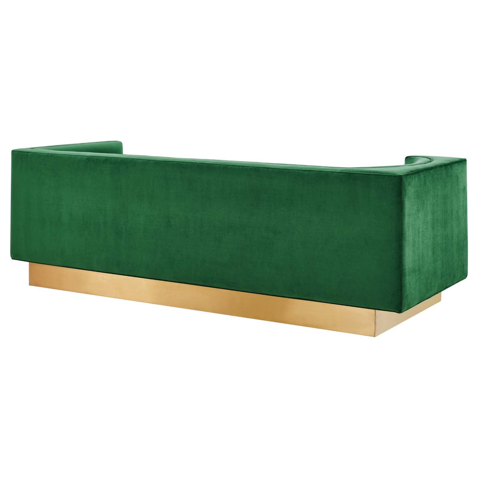 Modway Sofas & Couches - Eminence Upholstered Performance Velvet Sofa Emerald