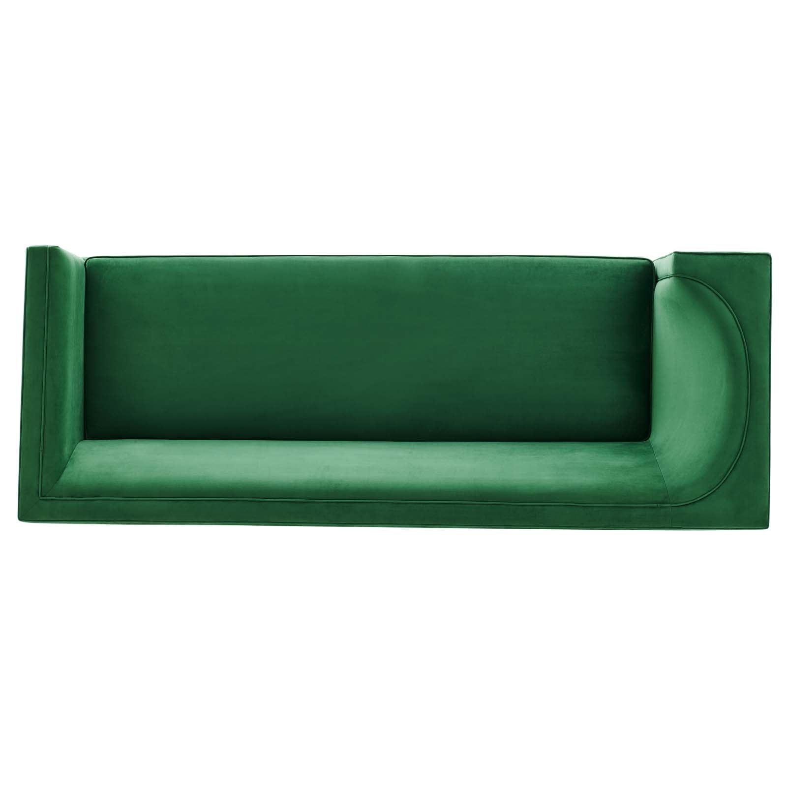 Modway Sofas & Couches - Eminence Upholstered Performance Velvet Sofa Emerald