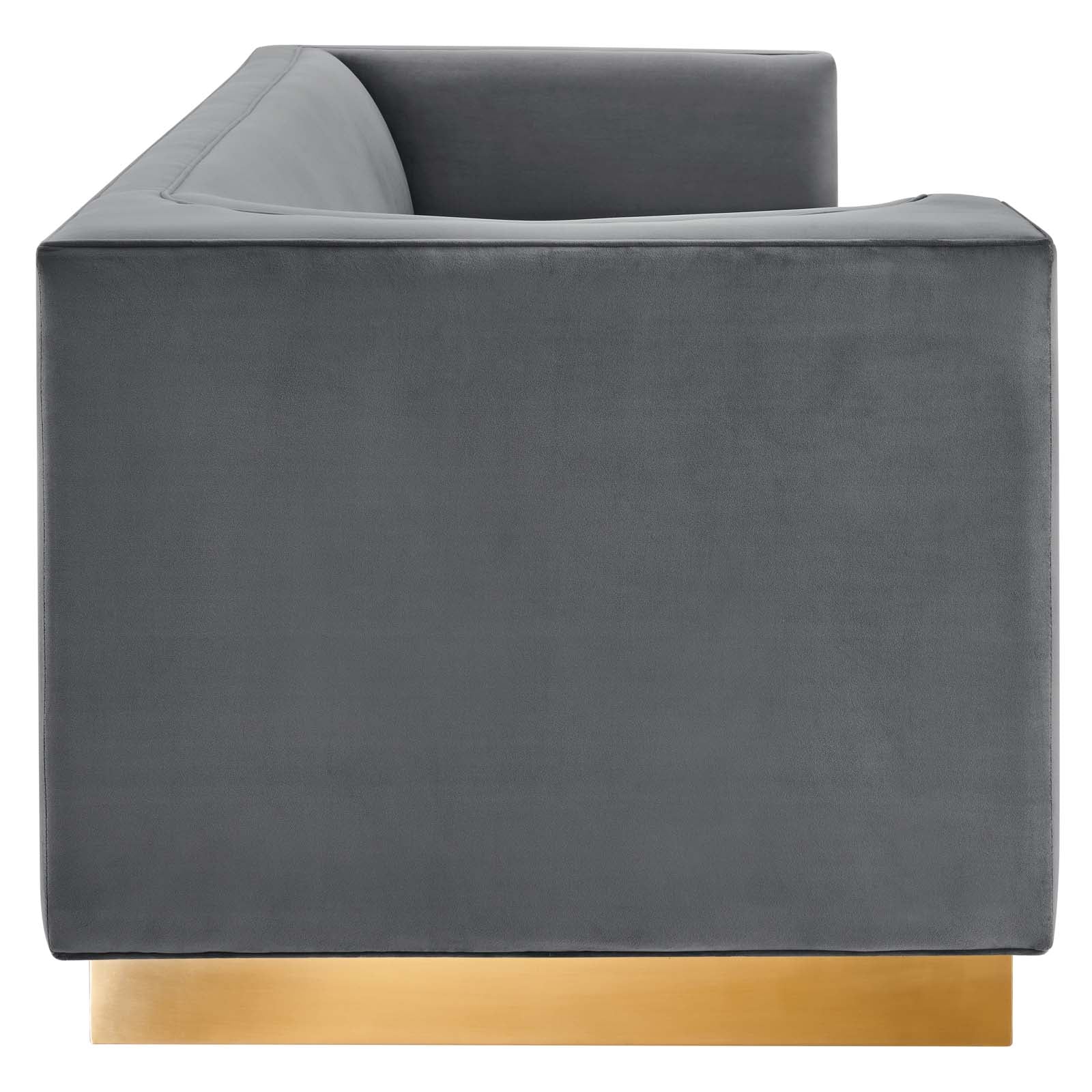Modway Sofas & Couches - Eminence Upholstered Performance Velvet Sofa Gray