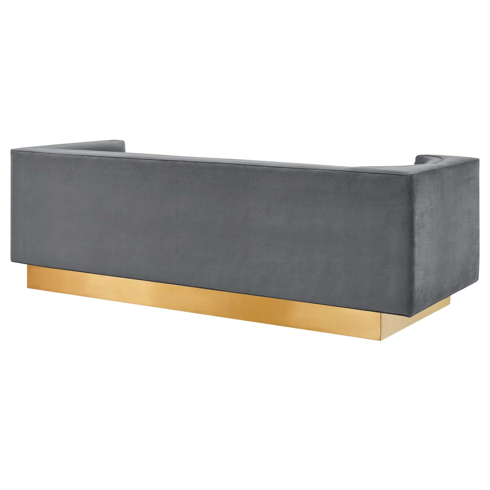 Modway Sofas & Couches - Eminence Upholstered Performance Velvet Sofa Gray