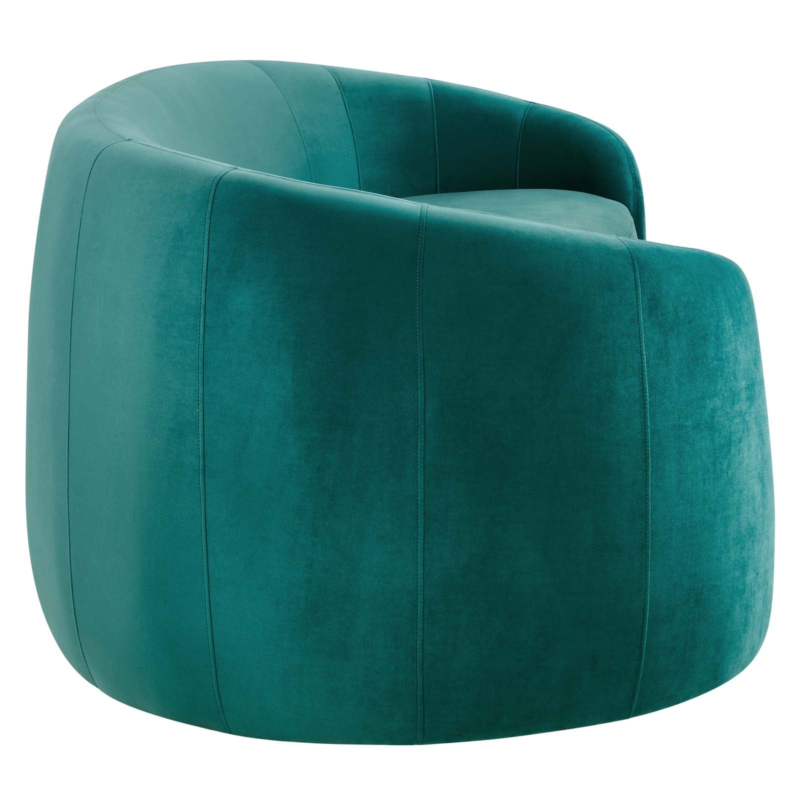 Modway Sofas & Couches - Contessa Performance Velvet Sofa Teal