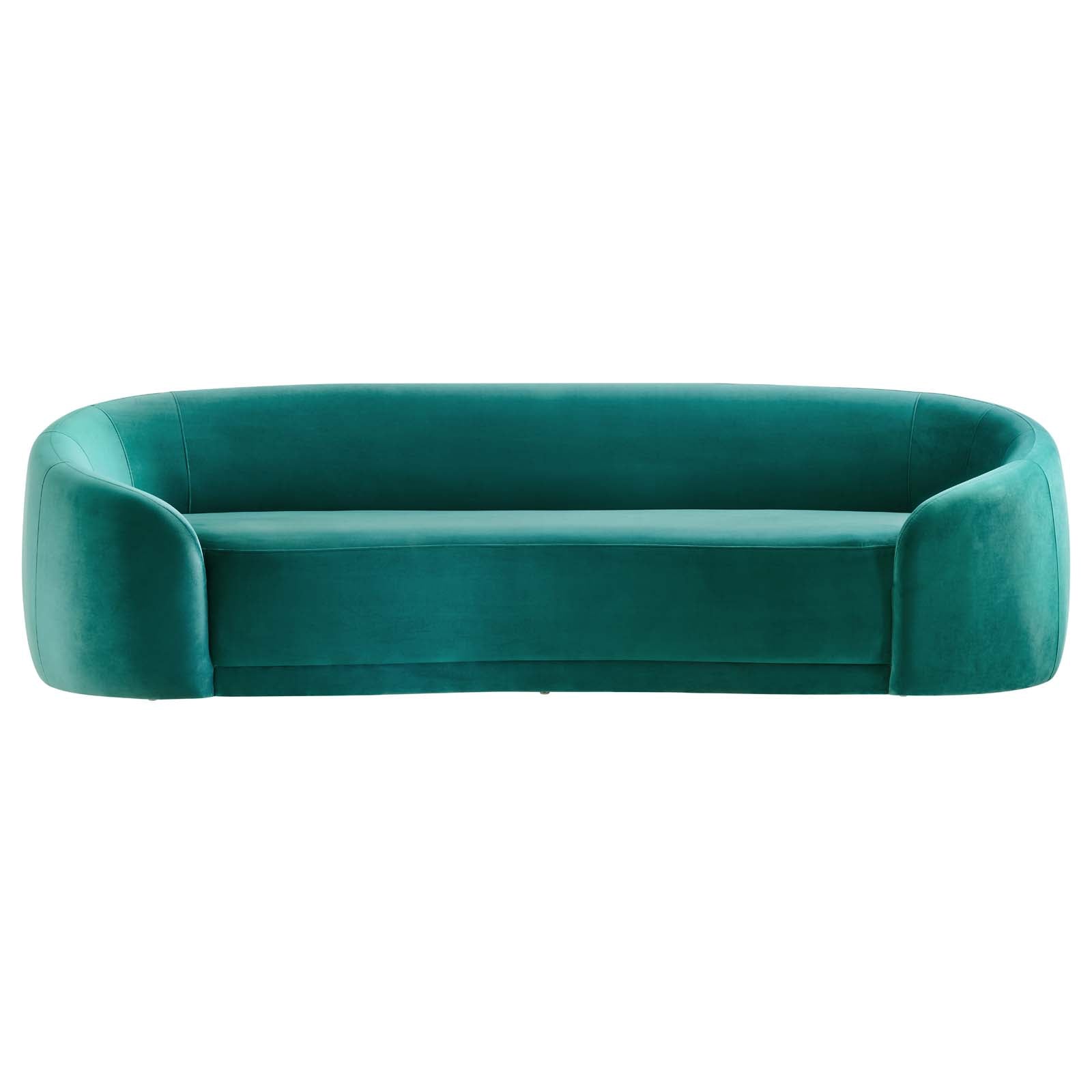 Modway Sofas & Couches - Contessa Performance Velvet Sofa Teal