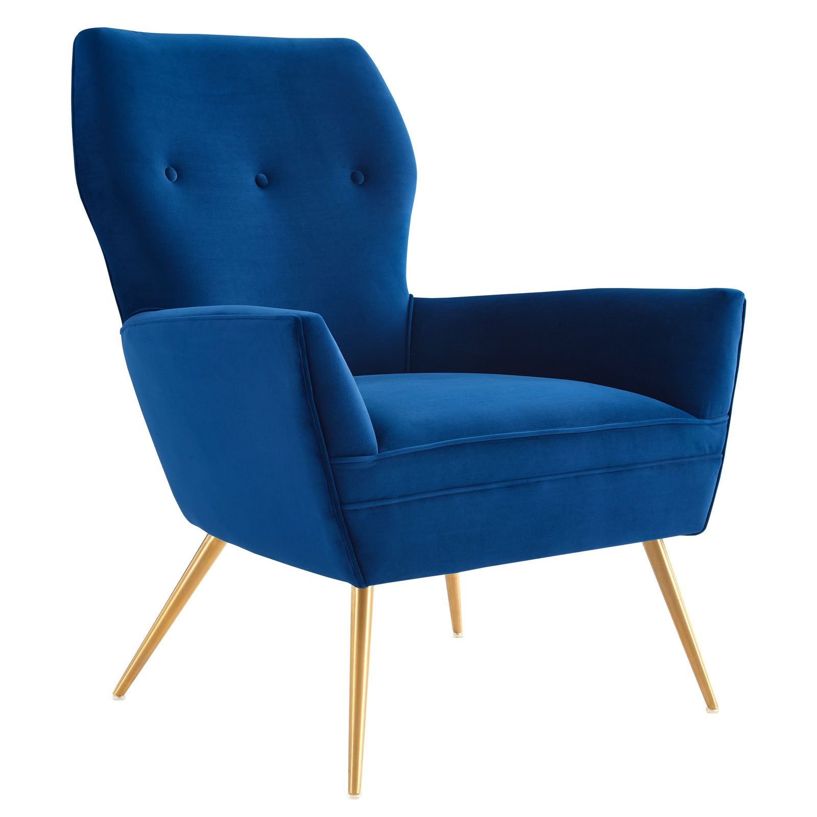 Modway Accent Chairs - Renata-Button-Tufted-Performance-Velvet-Armchair-Navy