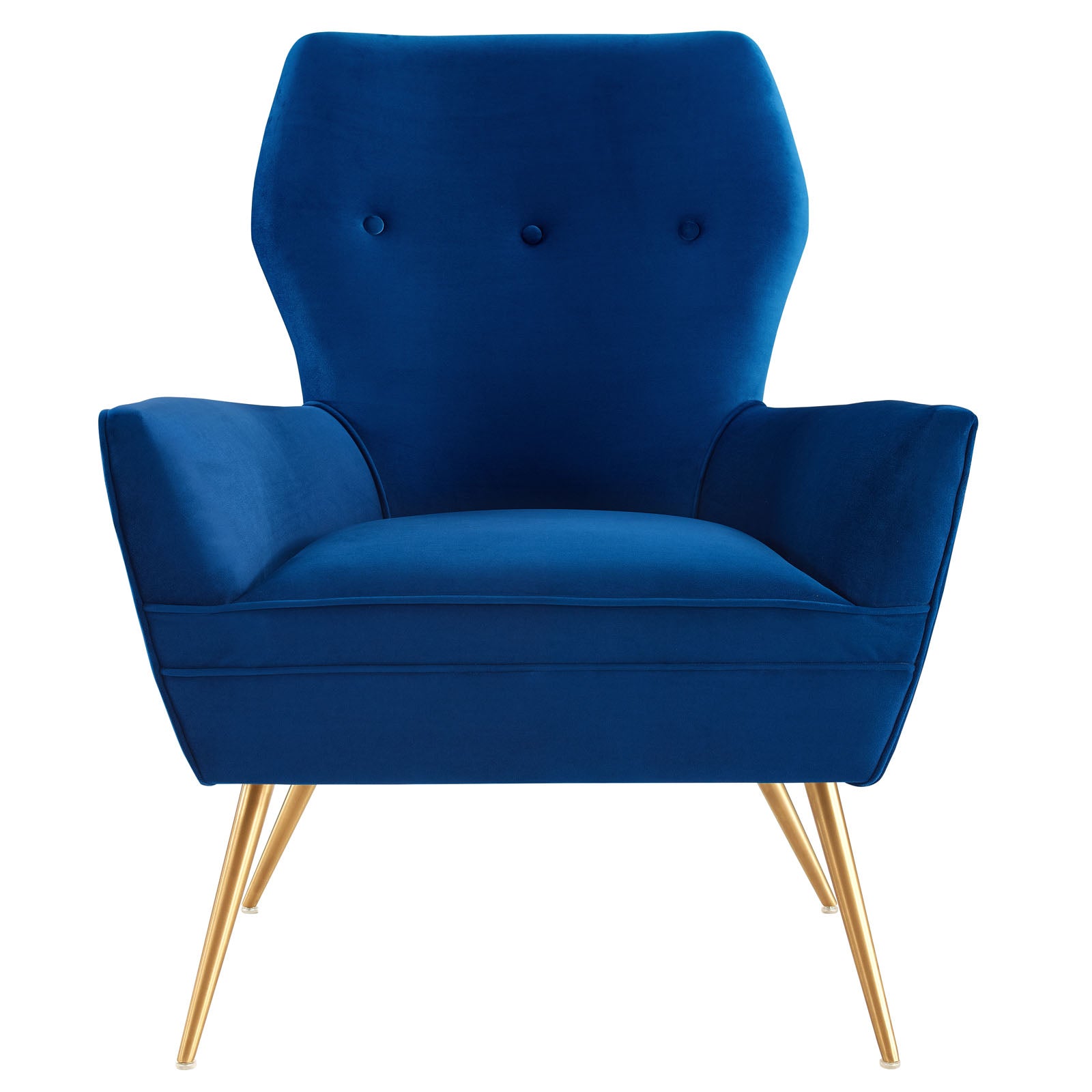 Modway Accent Chairs - Renata-Button-Tufted-Performance-Velvet-Armchair-Navy