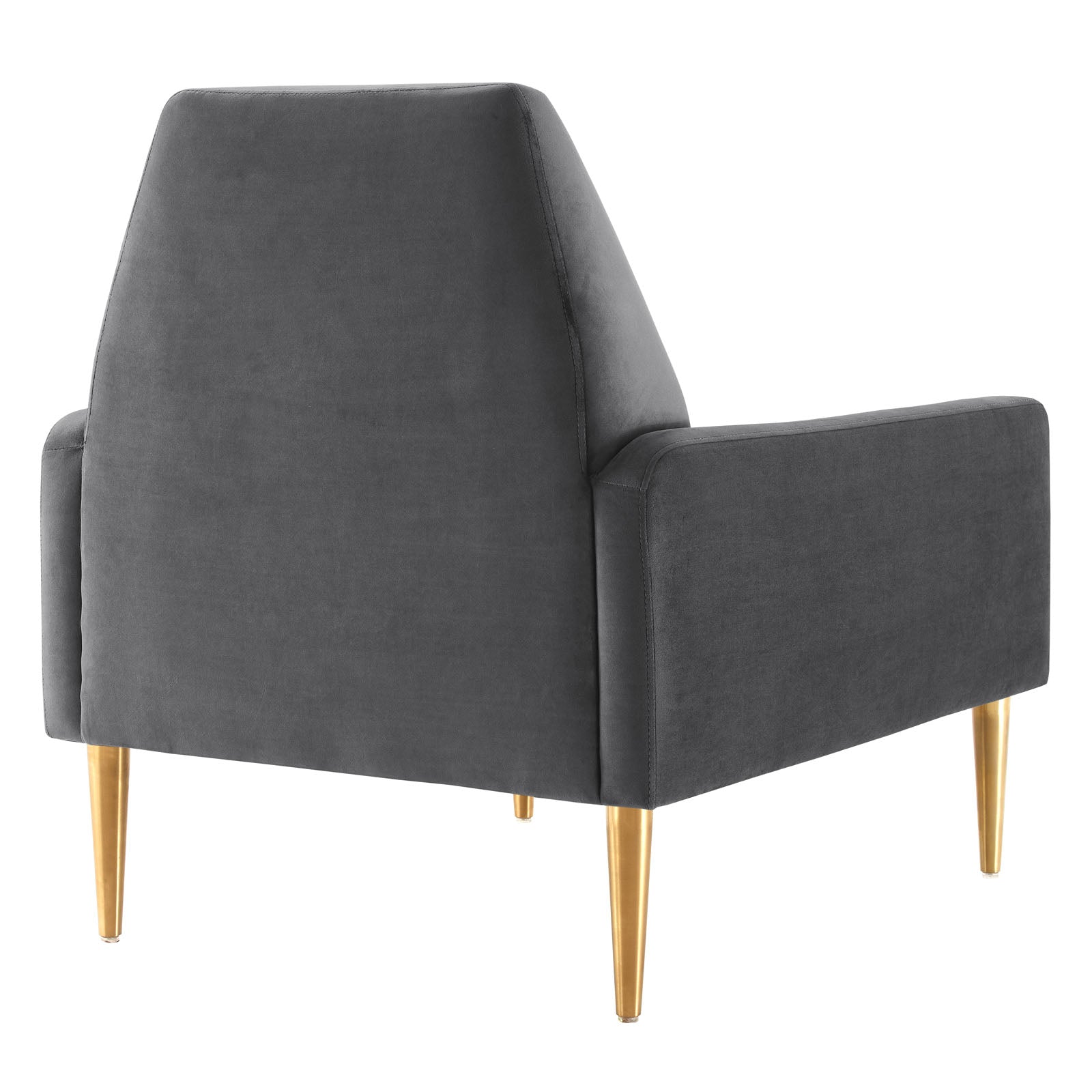 Modway Accent Chairs - Liliana-Performance-Velvet-Armchair-Charcoal