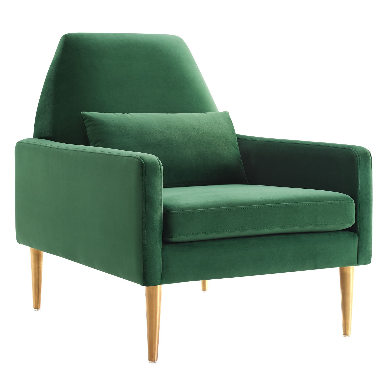 Modway Accent Chairs - Liliana-Performance-Velvet-Armchair-Emerald