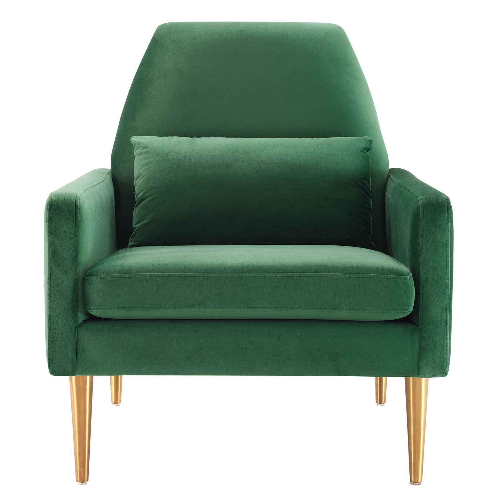 Modway Accent Chairs - Liliana-Performance-Velvet-Armchair-Emerald