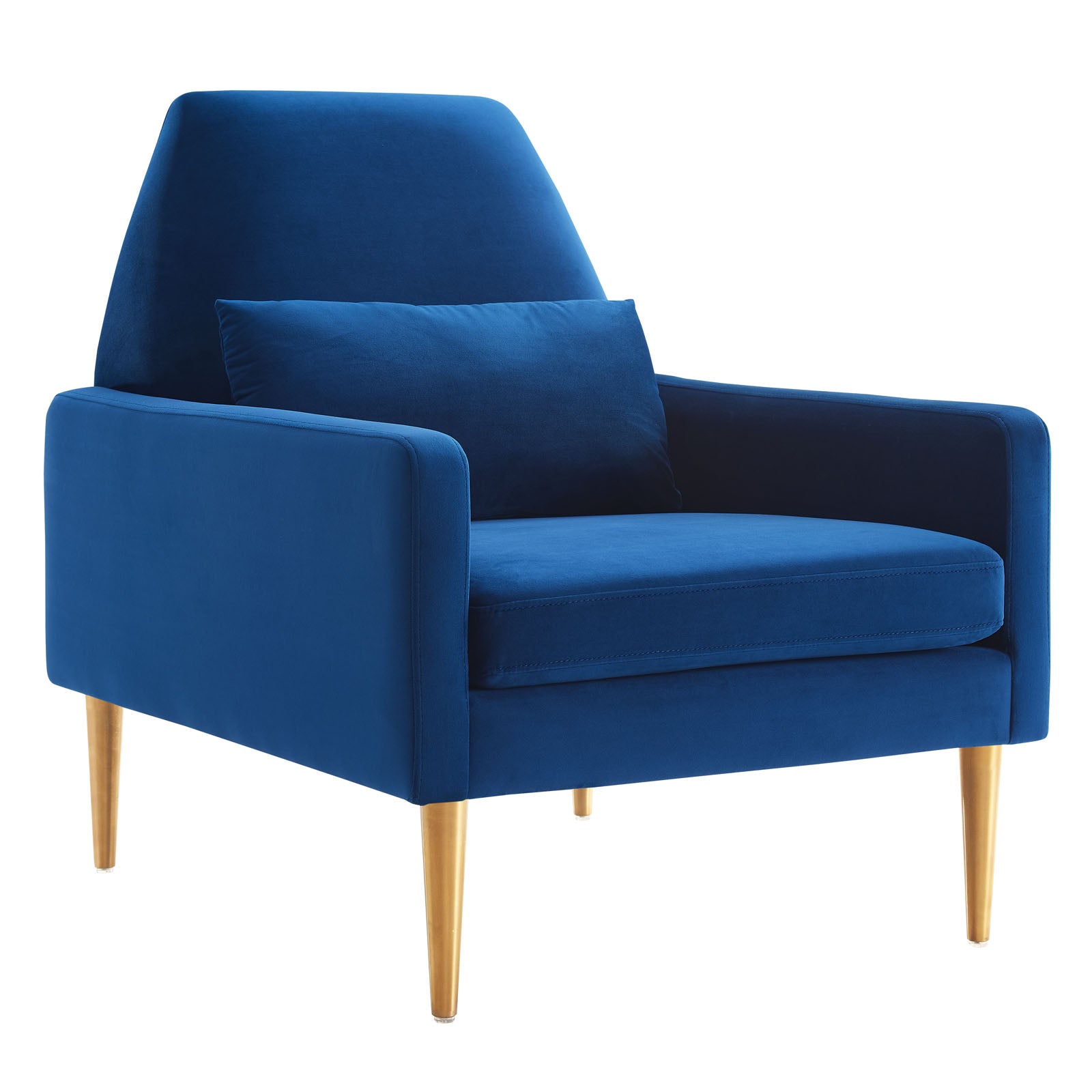 Modway Accent Chairs - Liliana-Performance-Velvet-Armchair-Navy