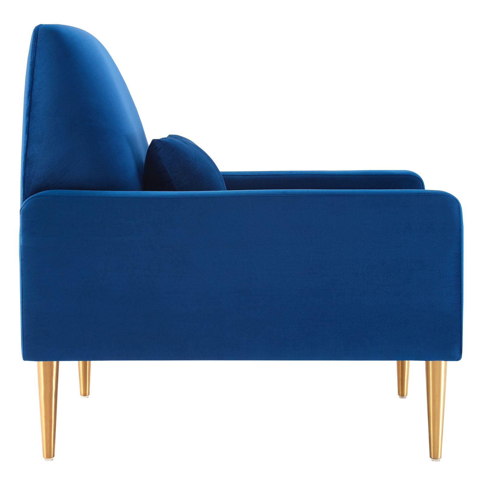 Modway Accent Chairs - Liliana-Performance-Velvet-Armchair-Navy
