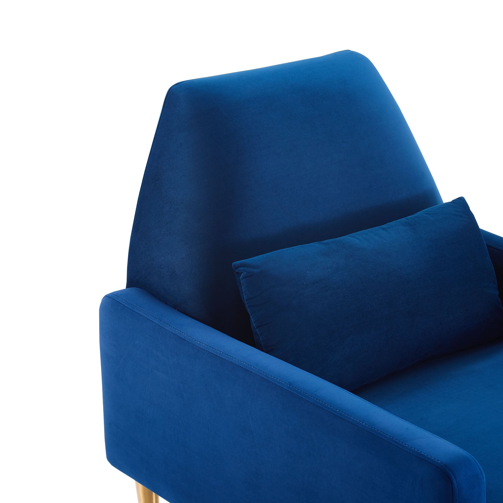 Modway Accent Chairs - Liliana-Performance-Velvet-Armchair-Navy