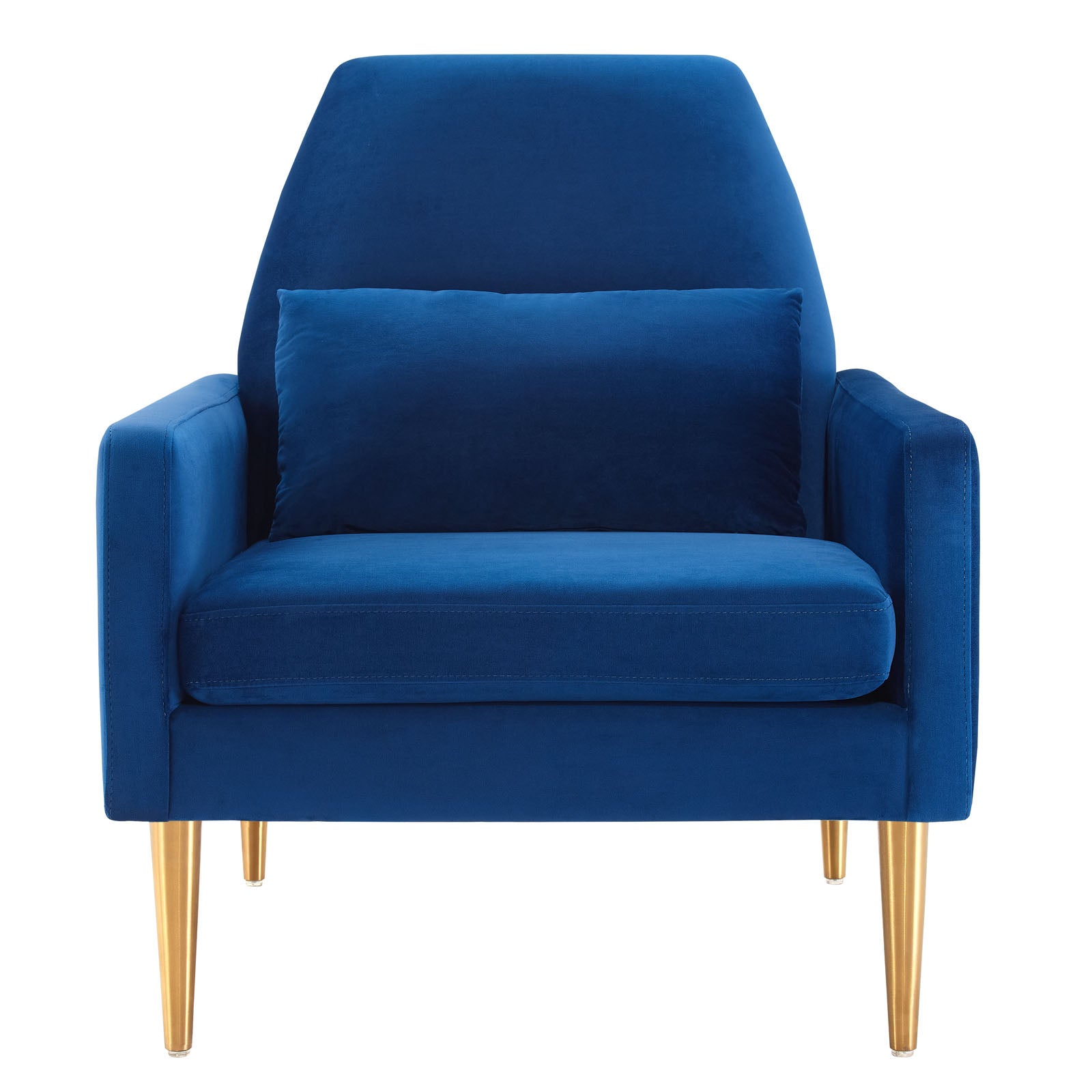 Modway Accent Chairs - Liliana-Performance-Velvet-Armchair-Navy