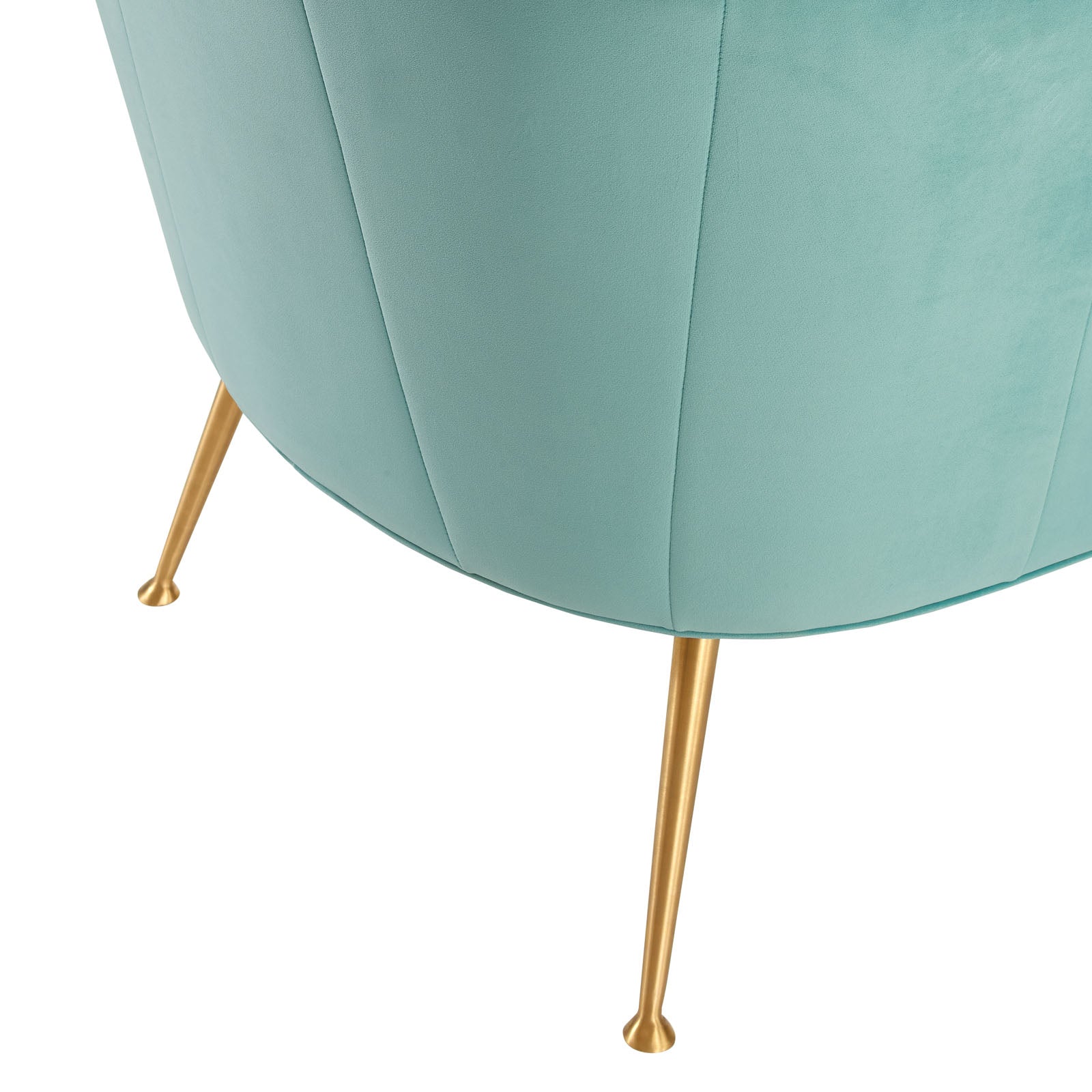 Modway Accent Chairs - Veronica-Channel-Tufted-Performance-Velvet-Armchair-Mint