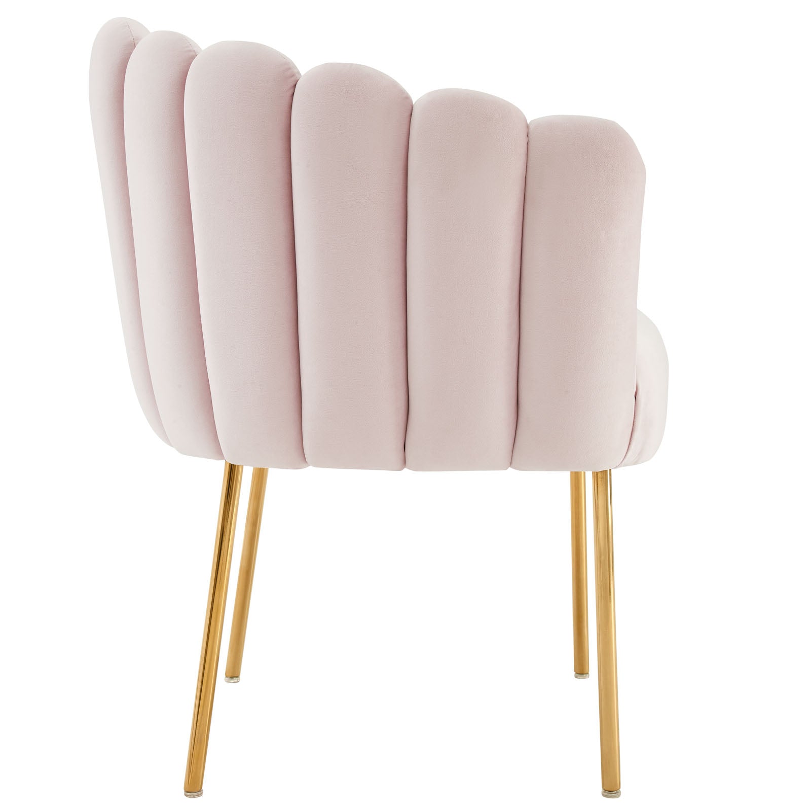 Modway Accent Chairs - Sanna-Channel-Tufted-Performance-Velvet-Armchair-Pink
