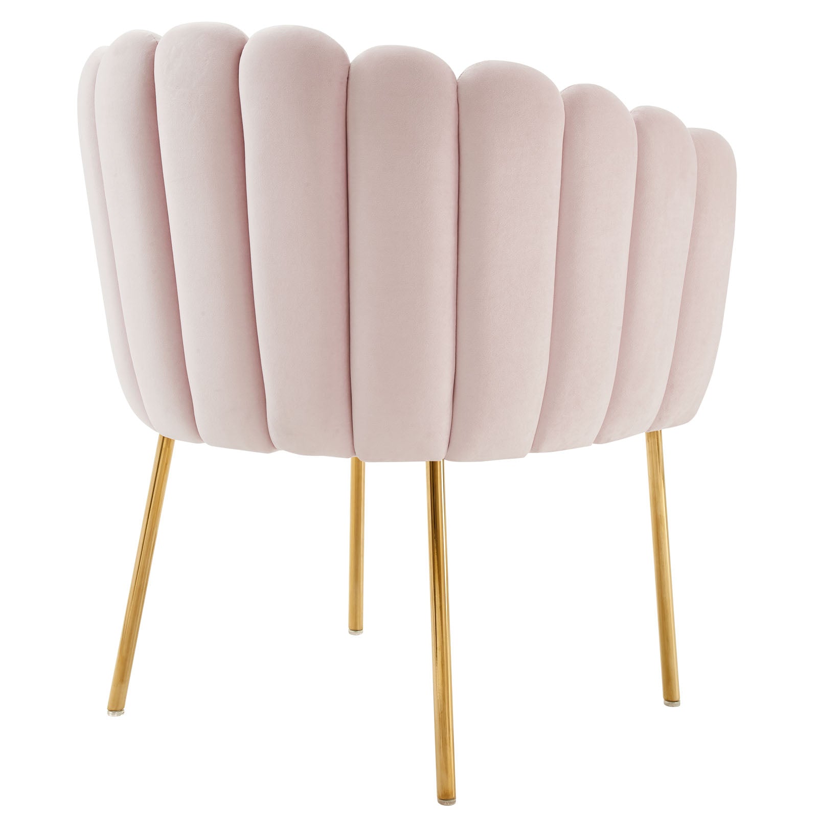 Modway Accent Chairs - Sanna-Channel-Tufted-Performance-Velvet-Armchair-Pink