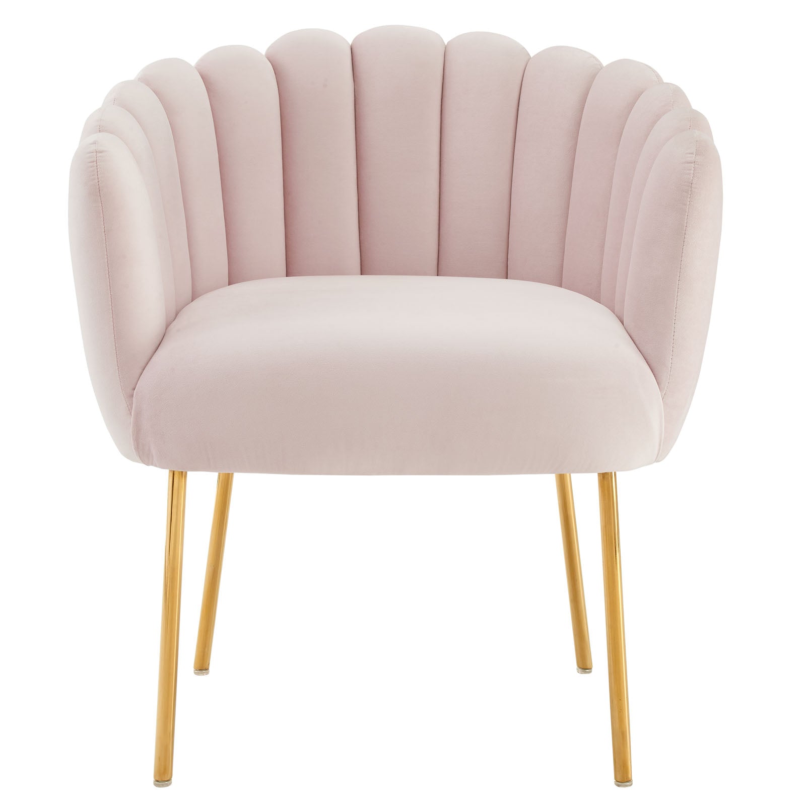 Modway Accent Chairs - Sanna-Channel-Tufted-Performance-Velvet-Armchair-Pink
