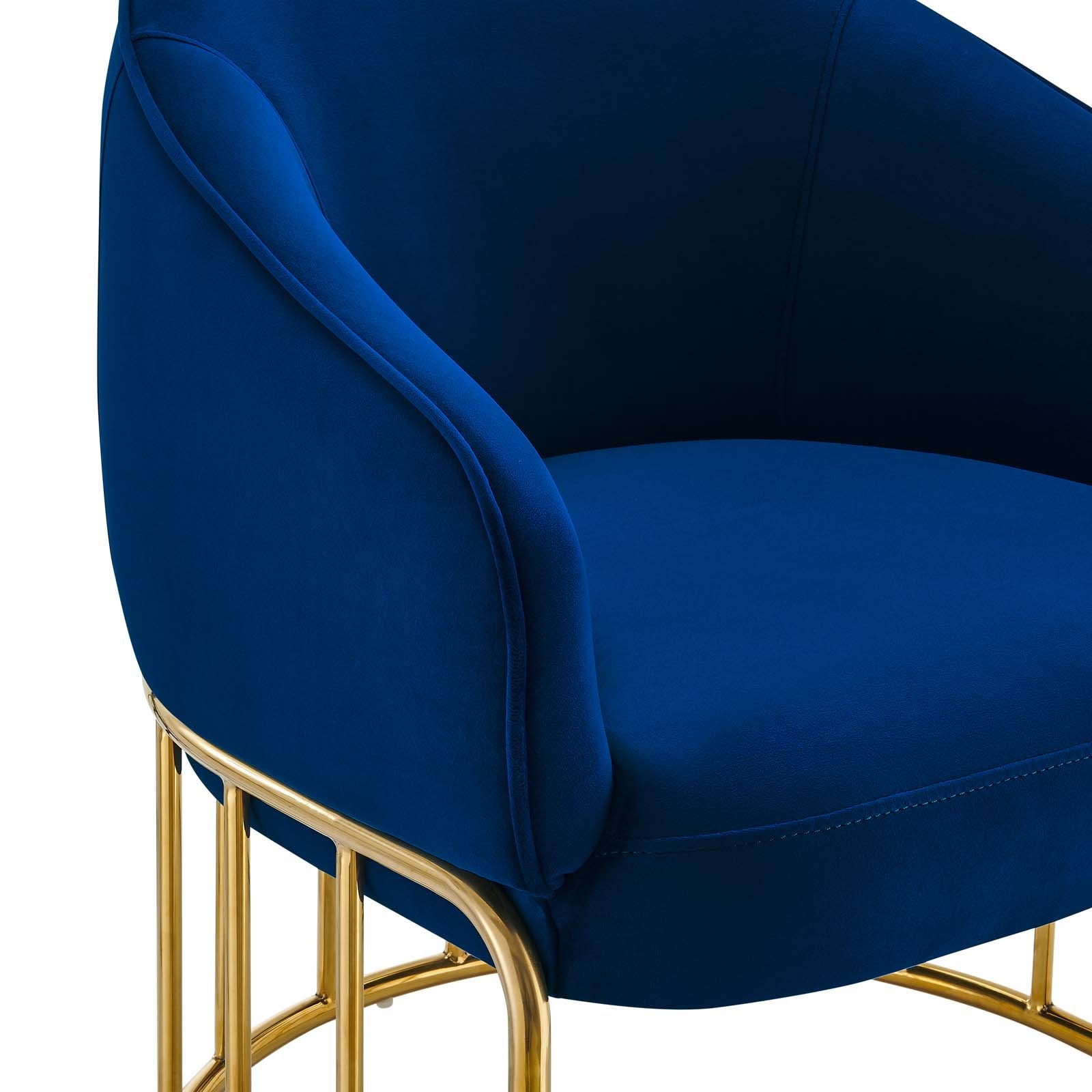 Modway Accent Chairs - Legacy Performance Velvet Armchair Navy