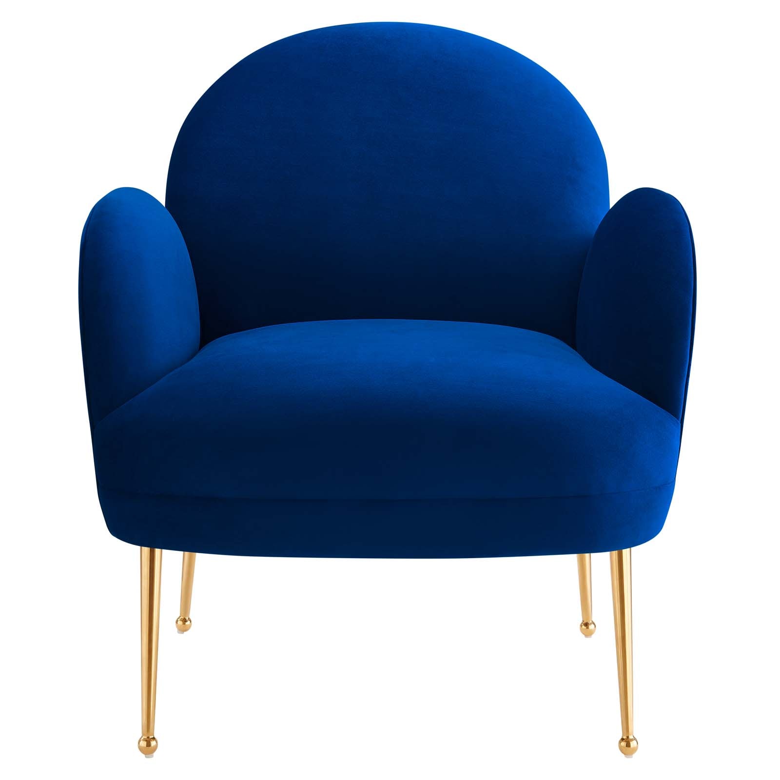 Modway Accent Chairs - Transcend Performance Velvet Armchair Navy