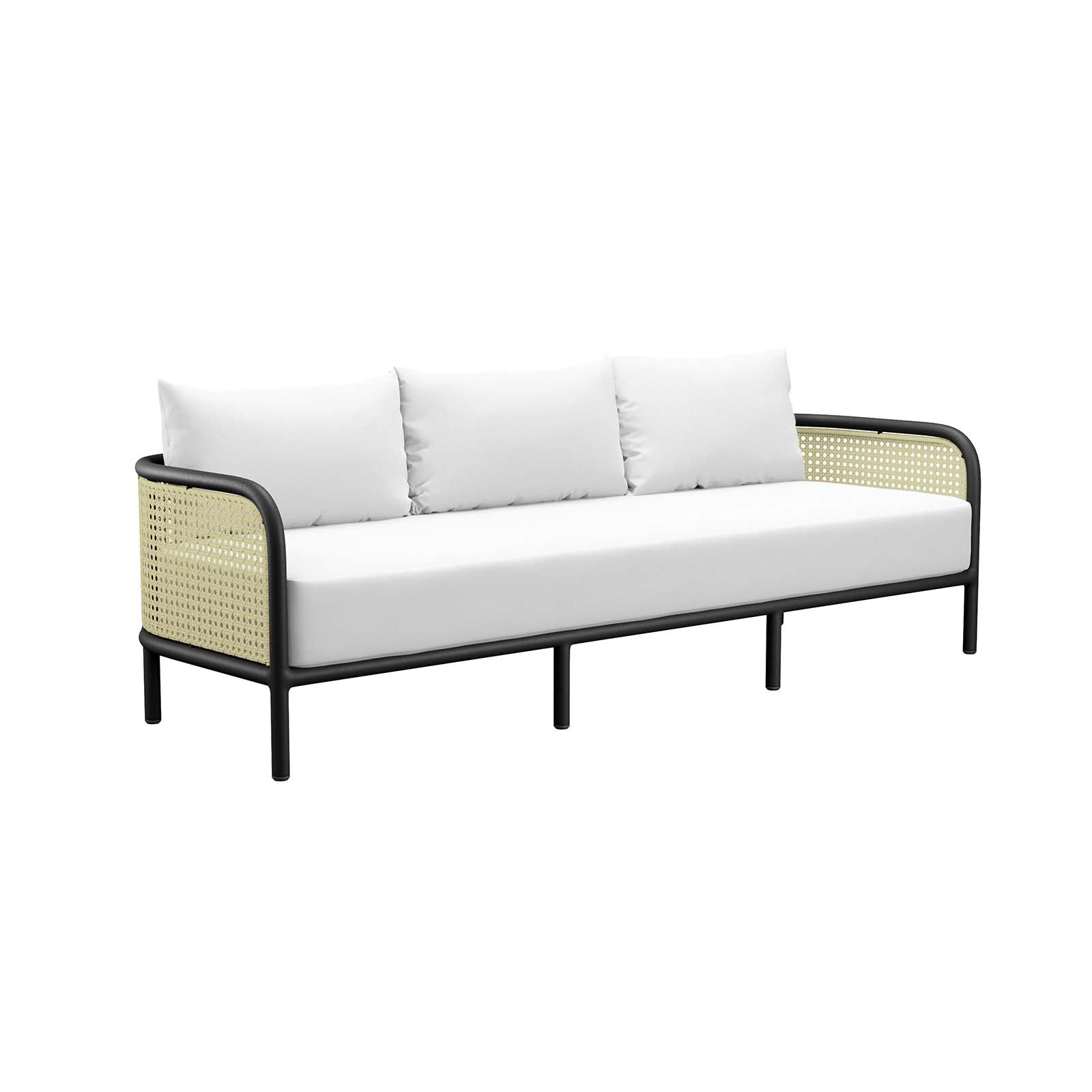 Modway Outdoor Sofas - Hanalei Outdoor Patio Sofa Ivory White