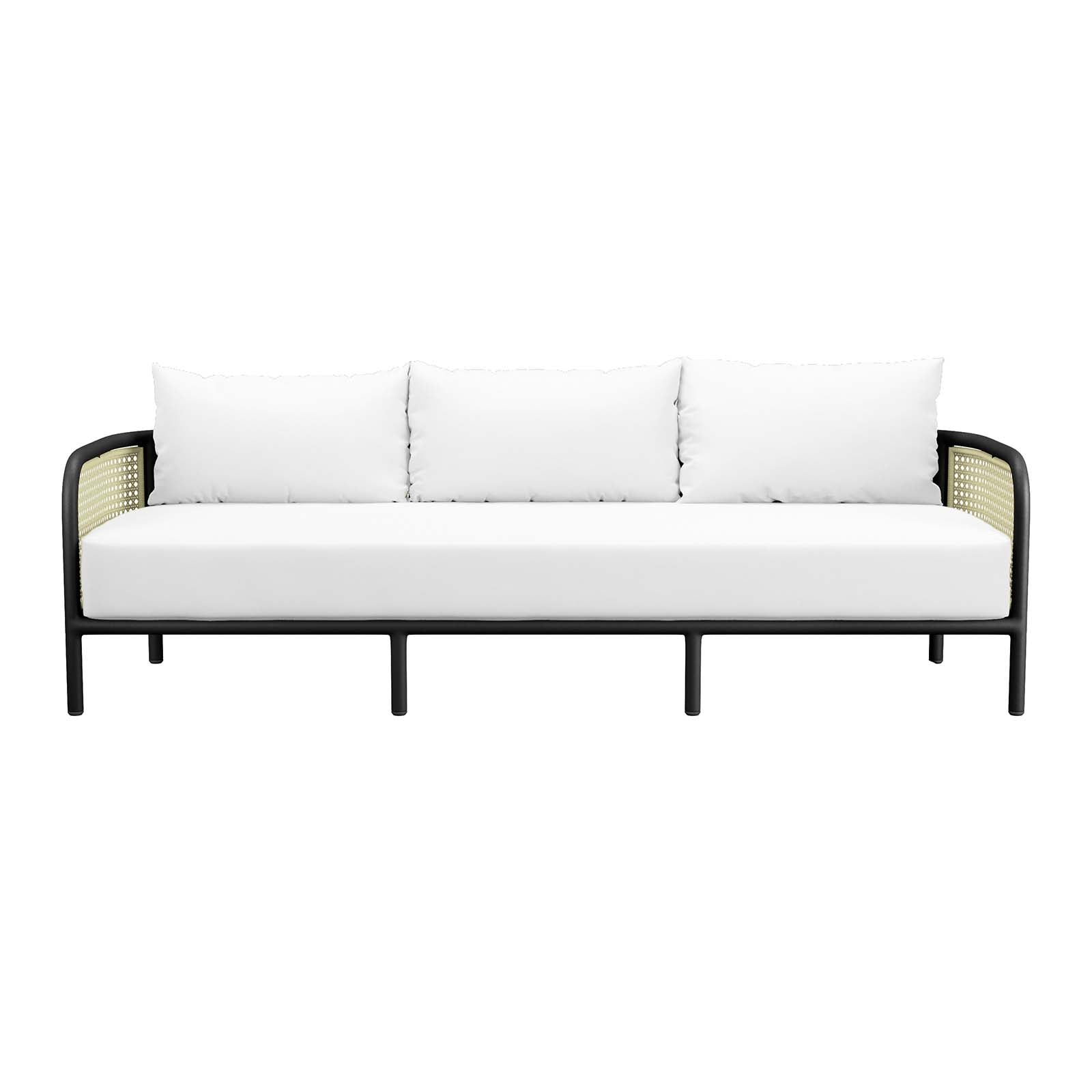Modway Outdoor Sofas - Hanalei Outdoor Patio Sofa Ivory White