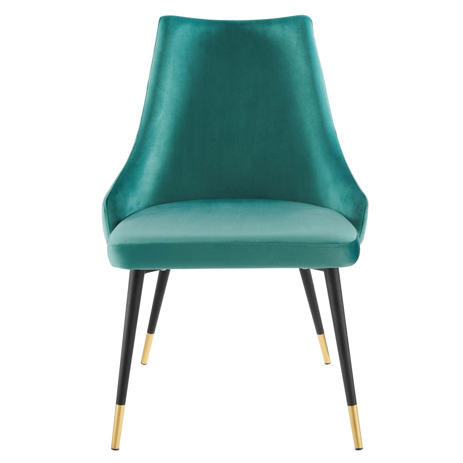 Modway Dining Chairs - Adorn Dining Side Chair Performance Velvet Teal (Set of 2)