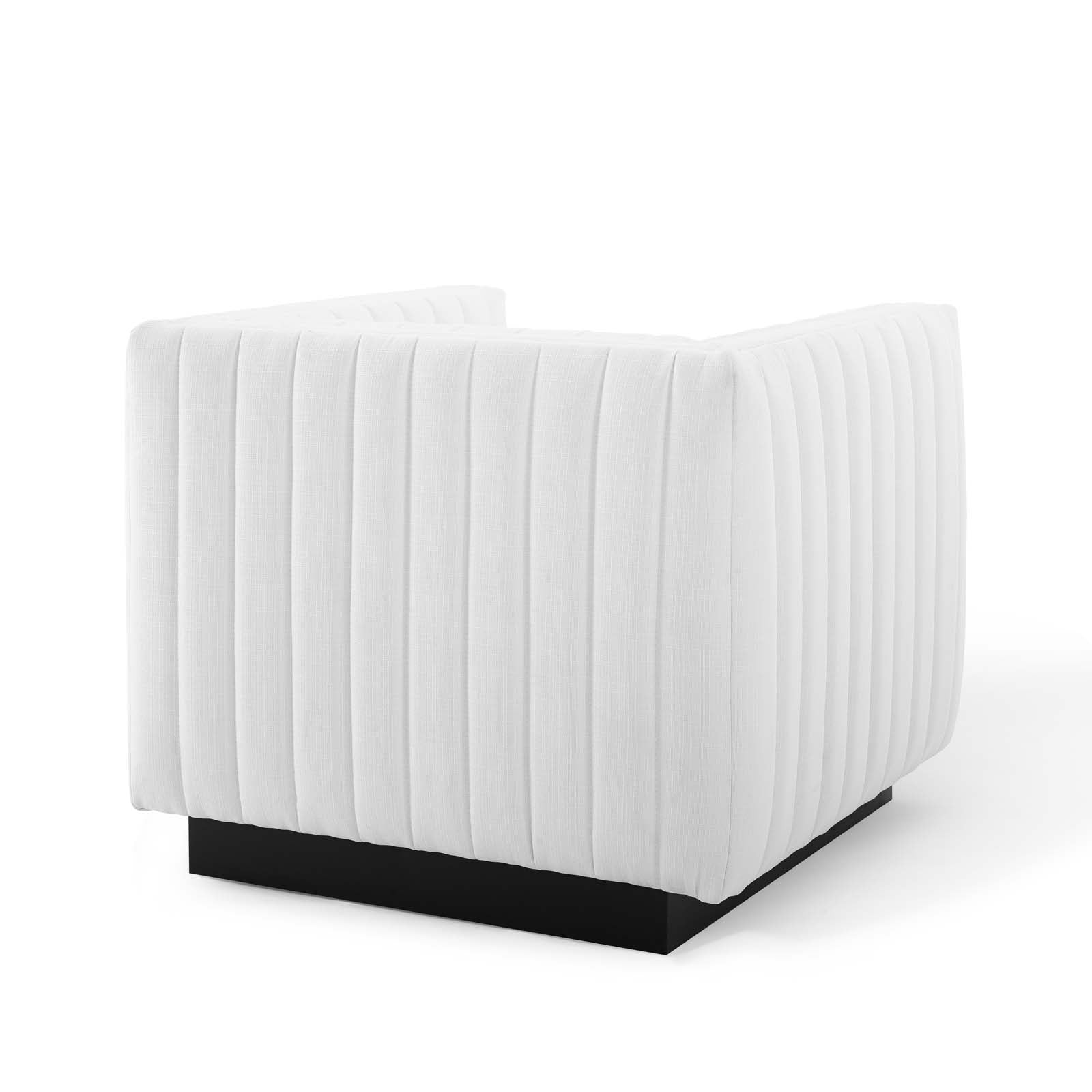 Modway Living Room Sets - Conjure Tufted Armchair Upholstered Fabric ( Set of 2 ) White