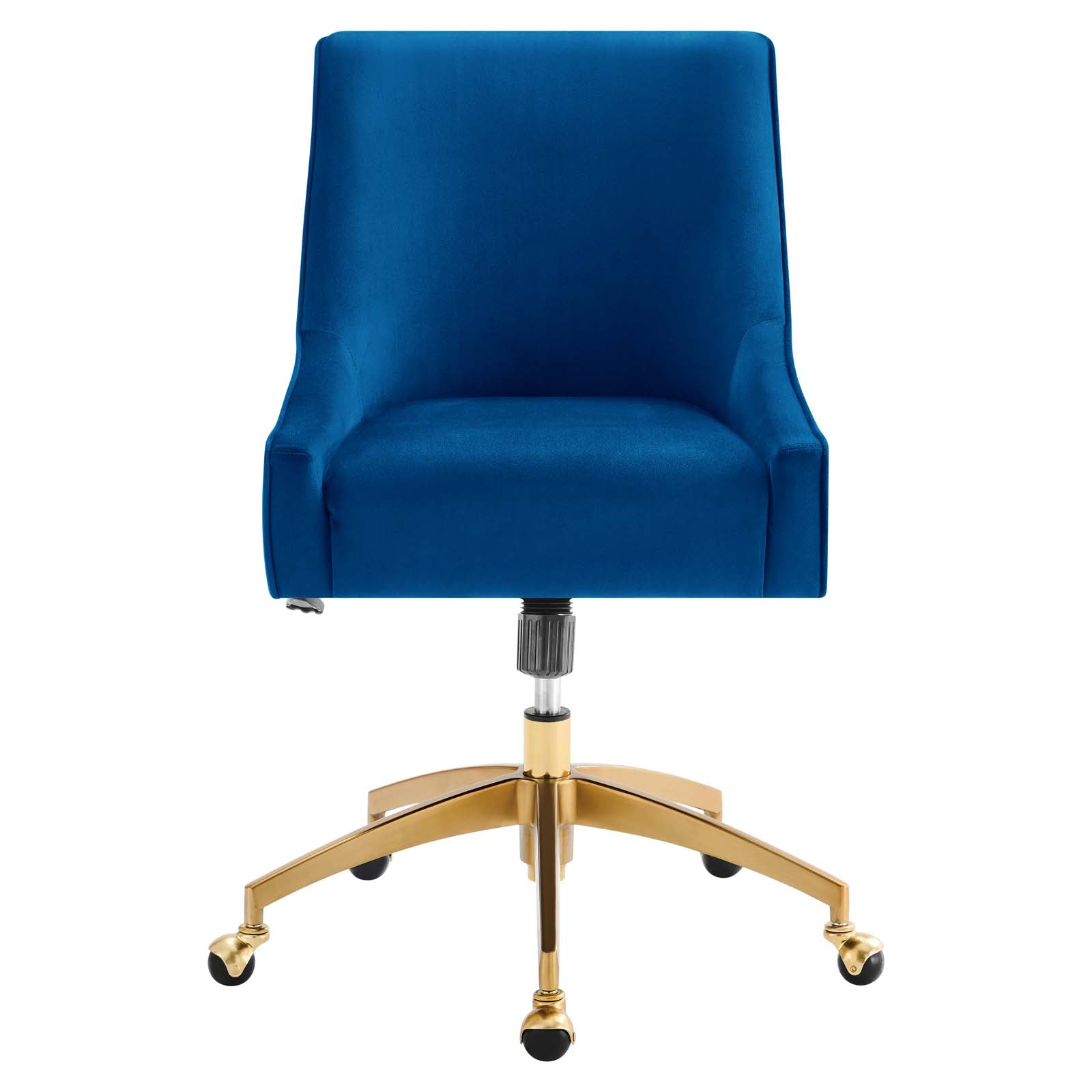 Modway Task Chairs - Discern Performance Velvet Office Chair Navy