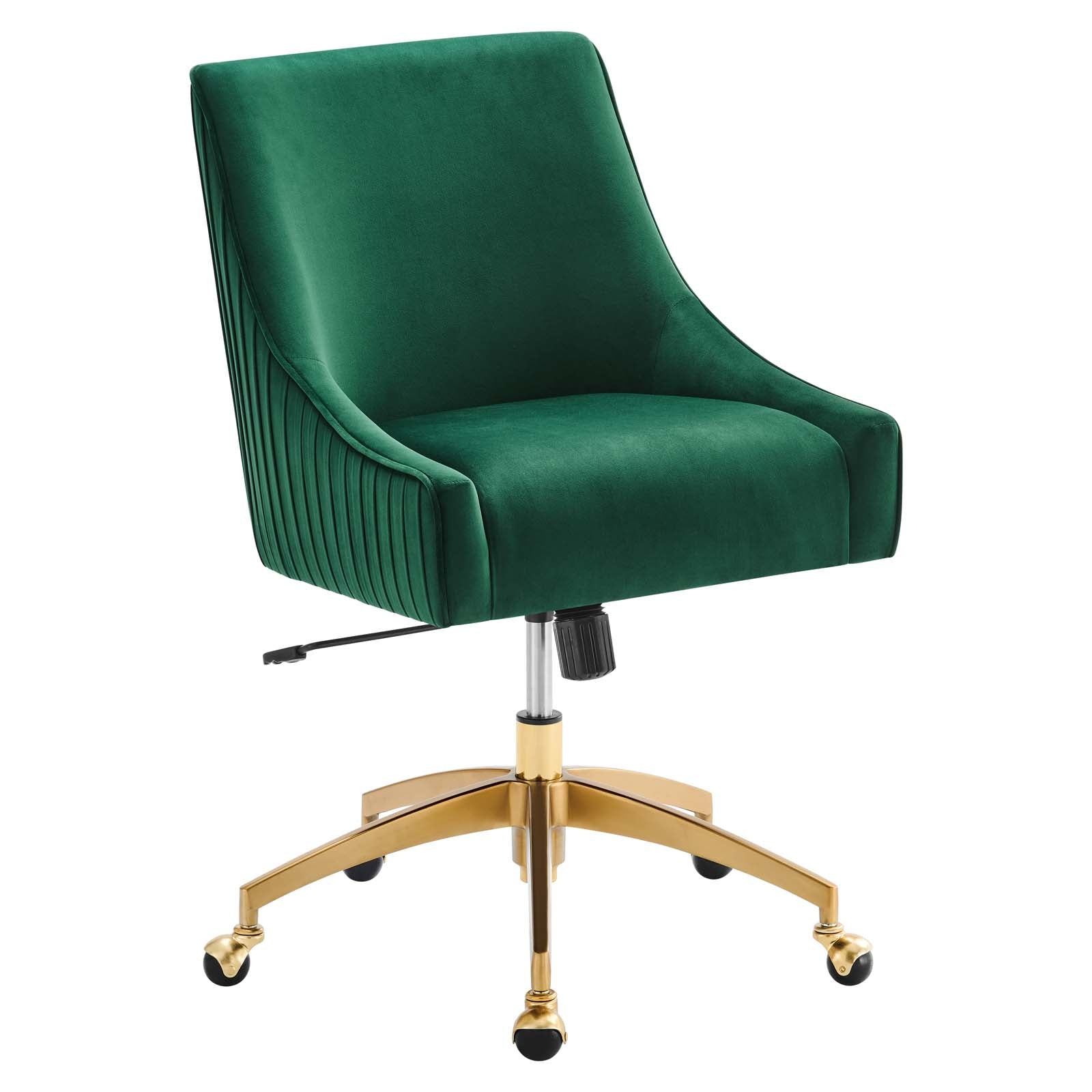 Modway Dining Chairs - Discern Performance Velvet Office Chair Green