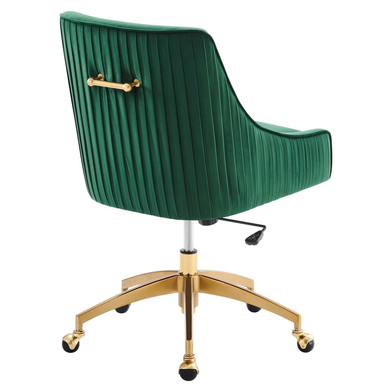 Modway Dining Chairs - Discern Performance Velvet Office Chair Green